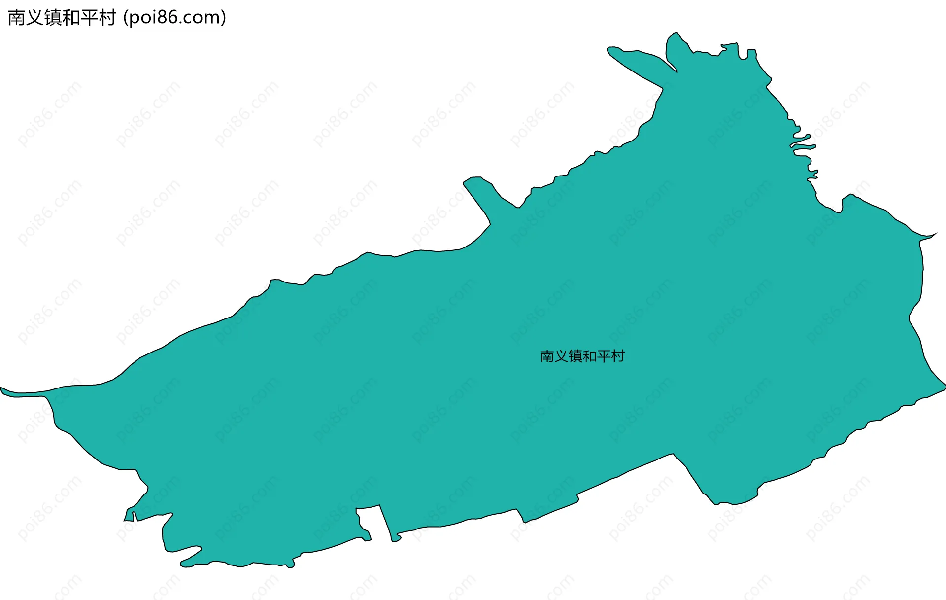 南义镇和平村边界地图