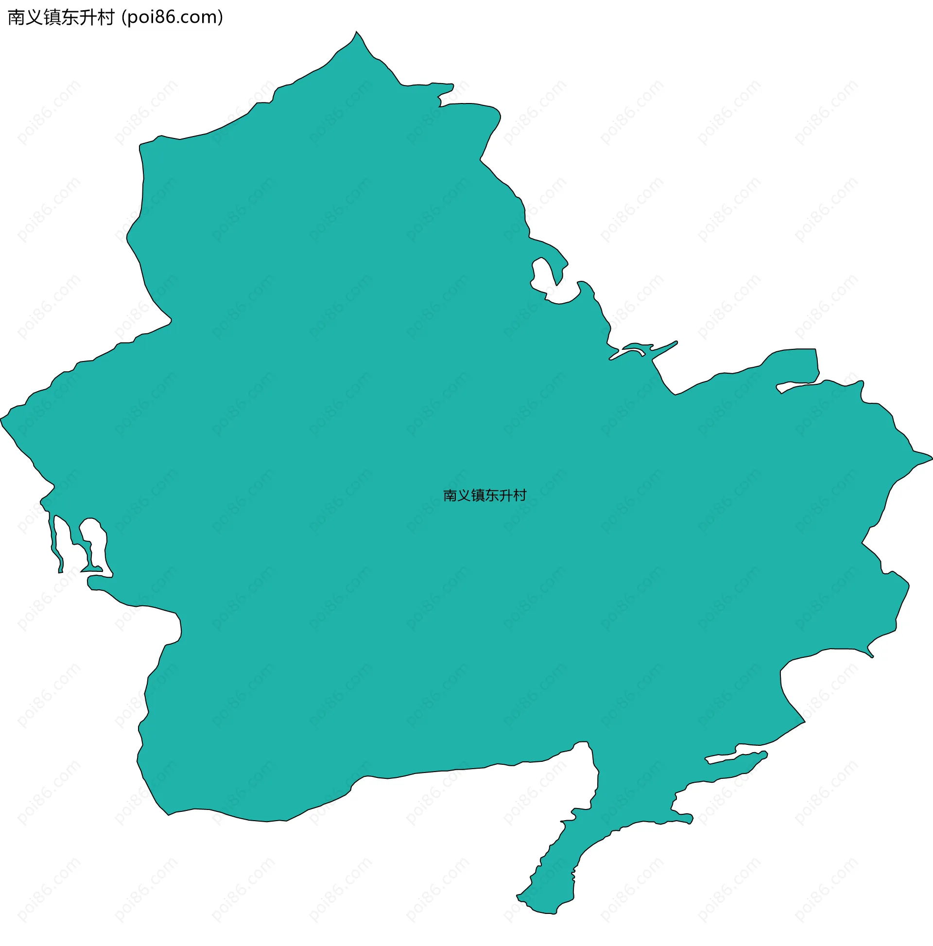 南义镇东升村边界地图