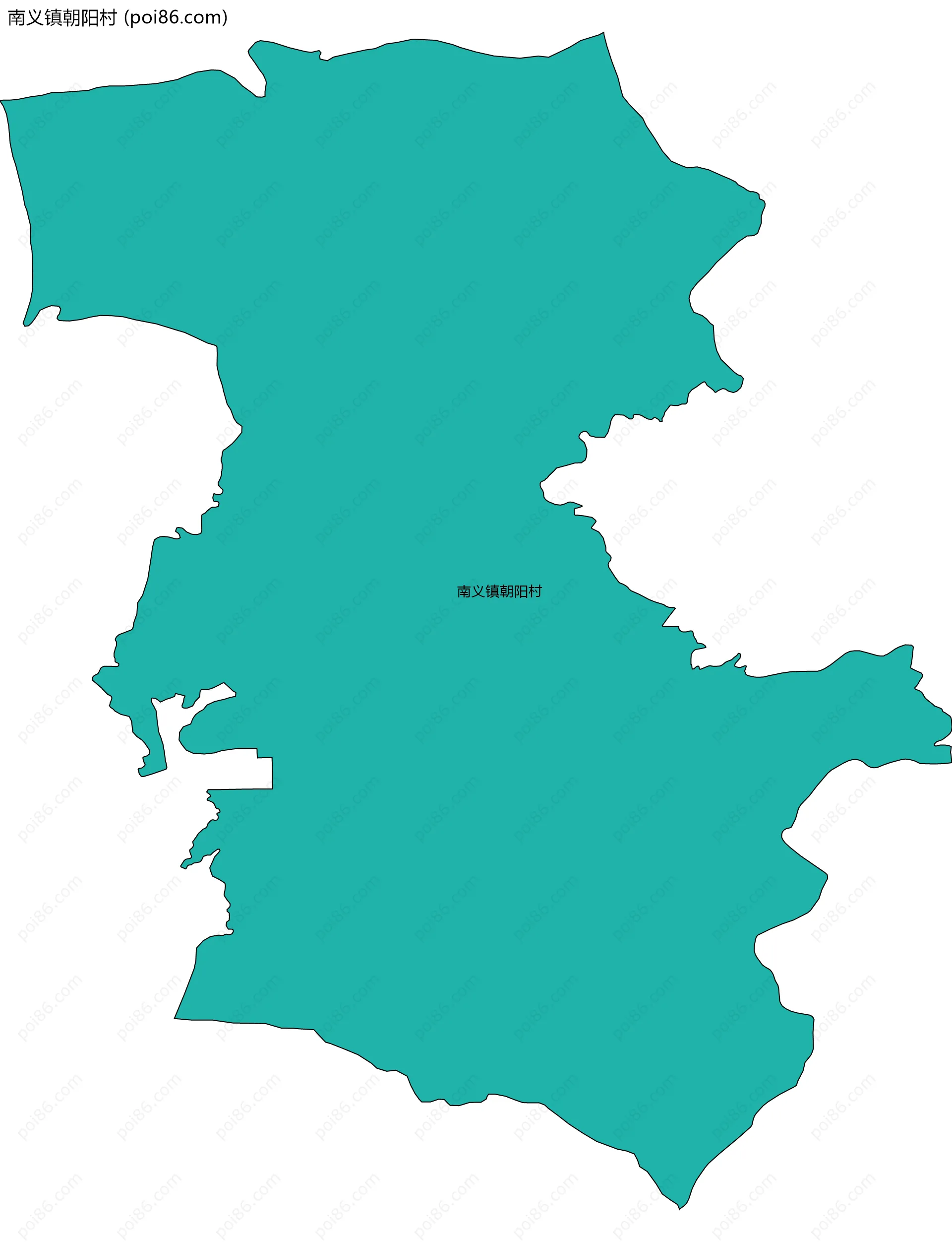 南义镇朝阳村边界地图