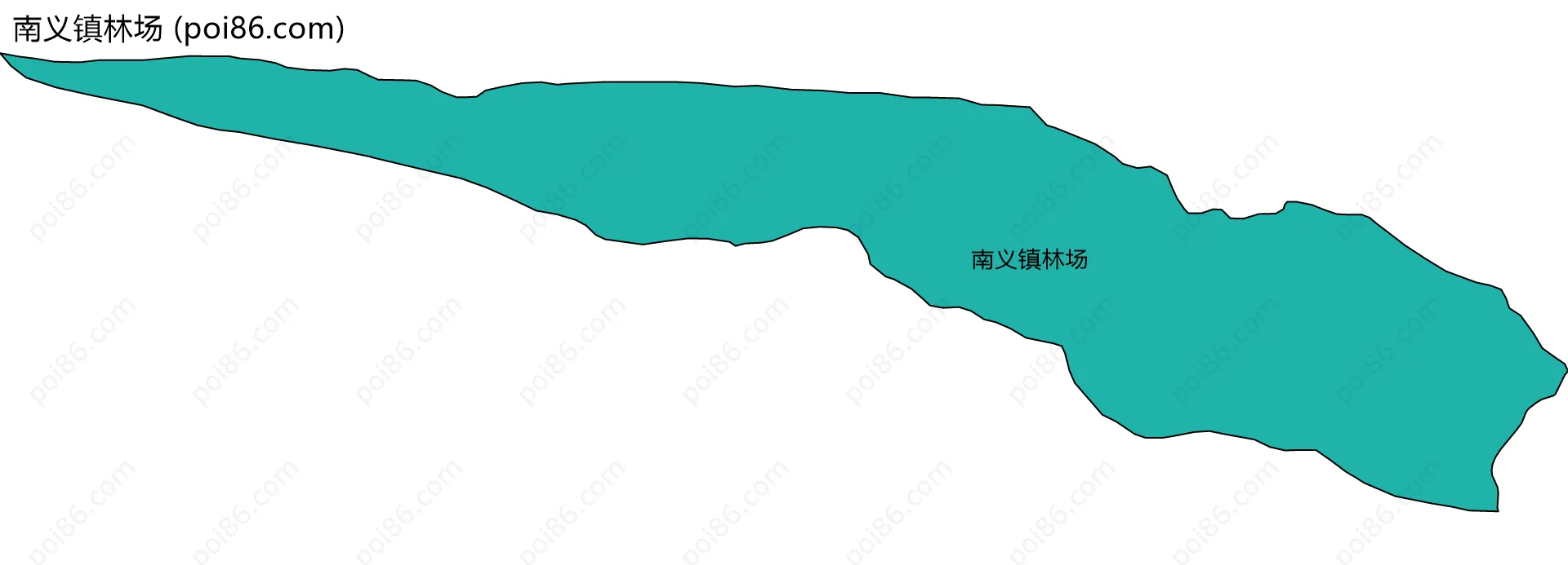 南义镇林场边界地图