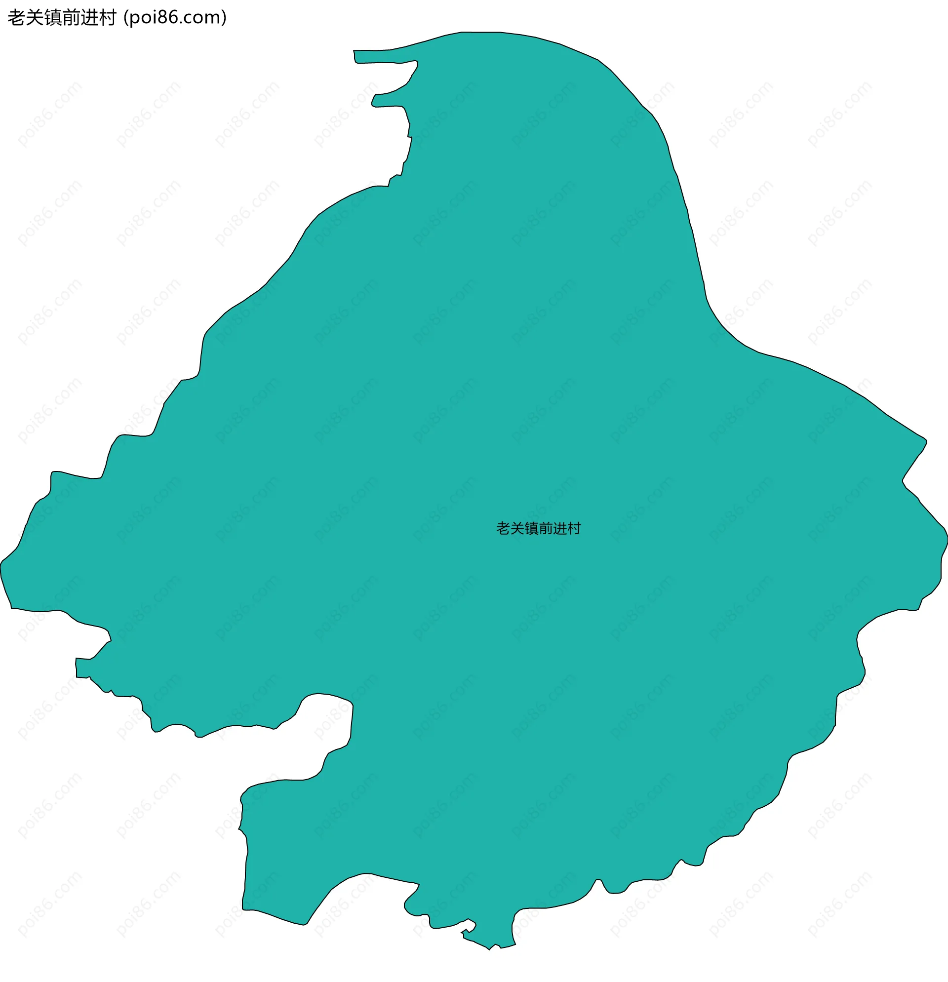老关镇前进村边界地图