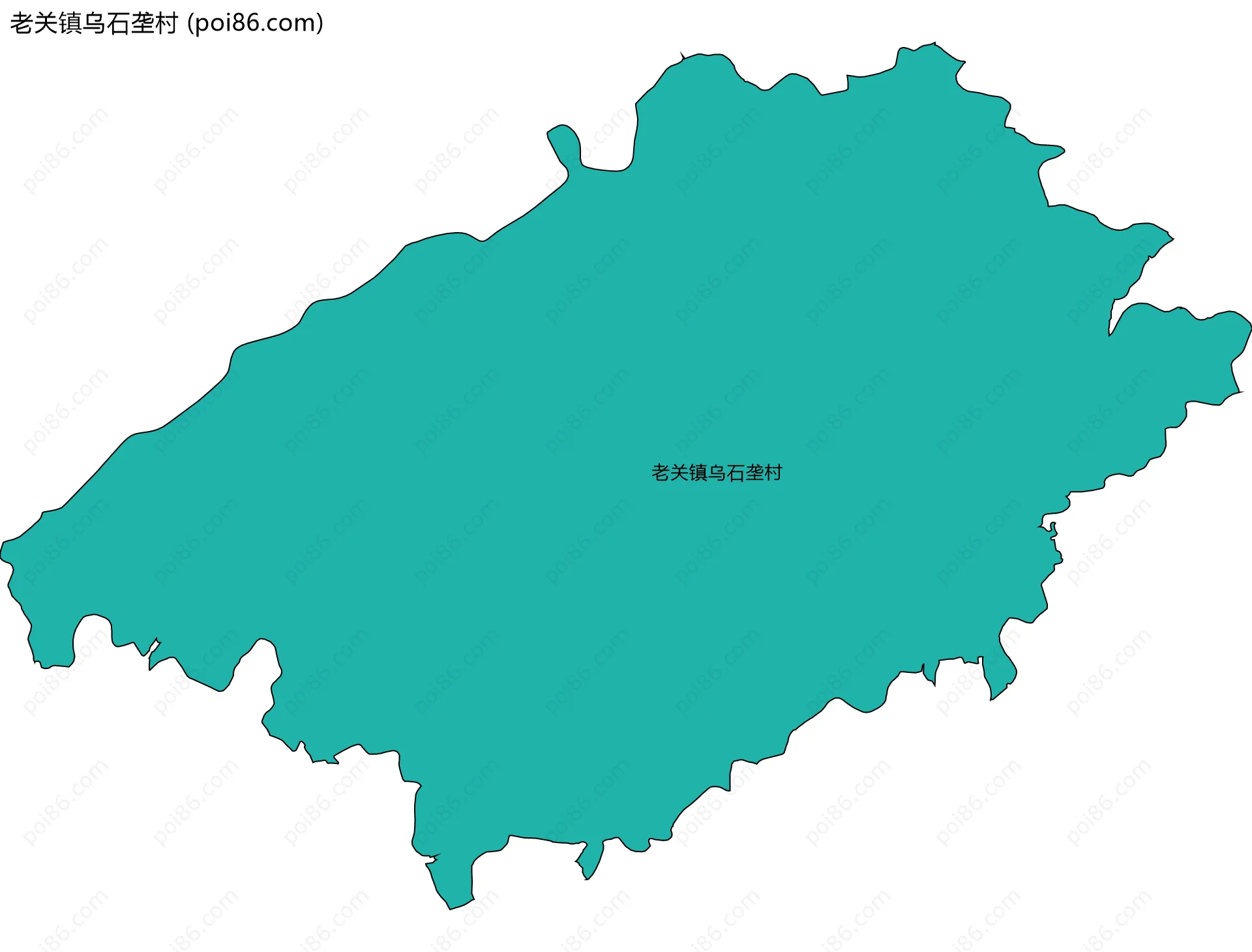 老关镇乌石垄村边界地图