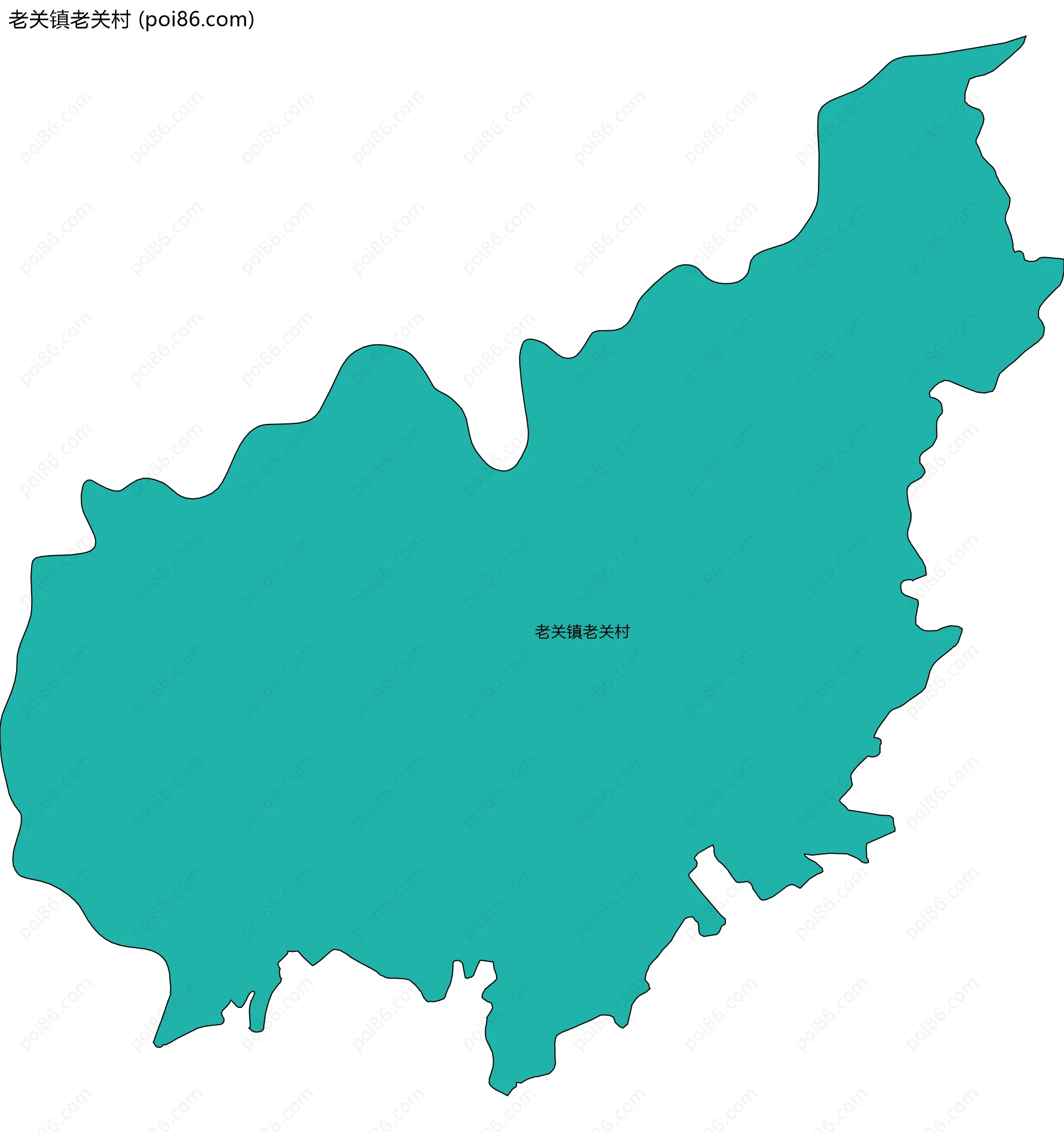 老关镇老关村边界地图