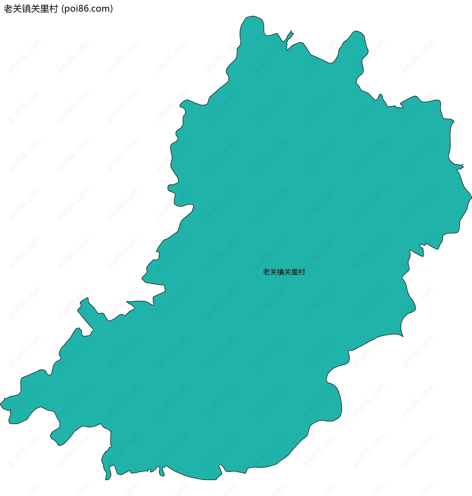 老关镇关里村边界地图