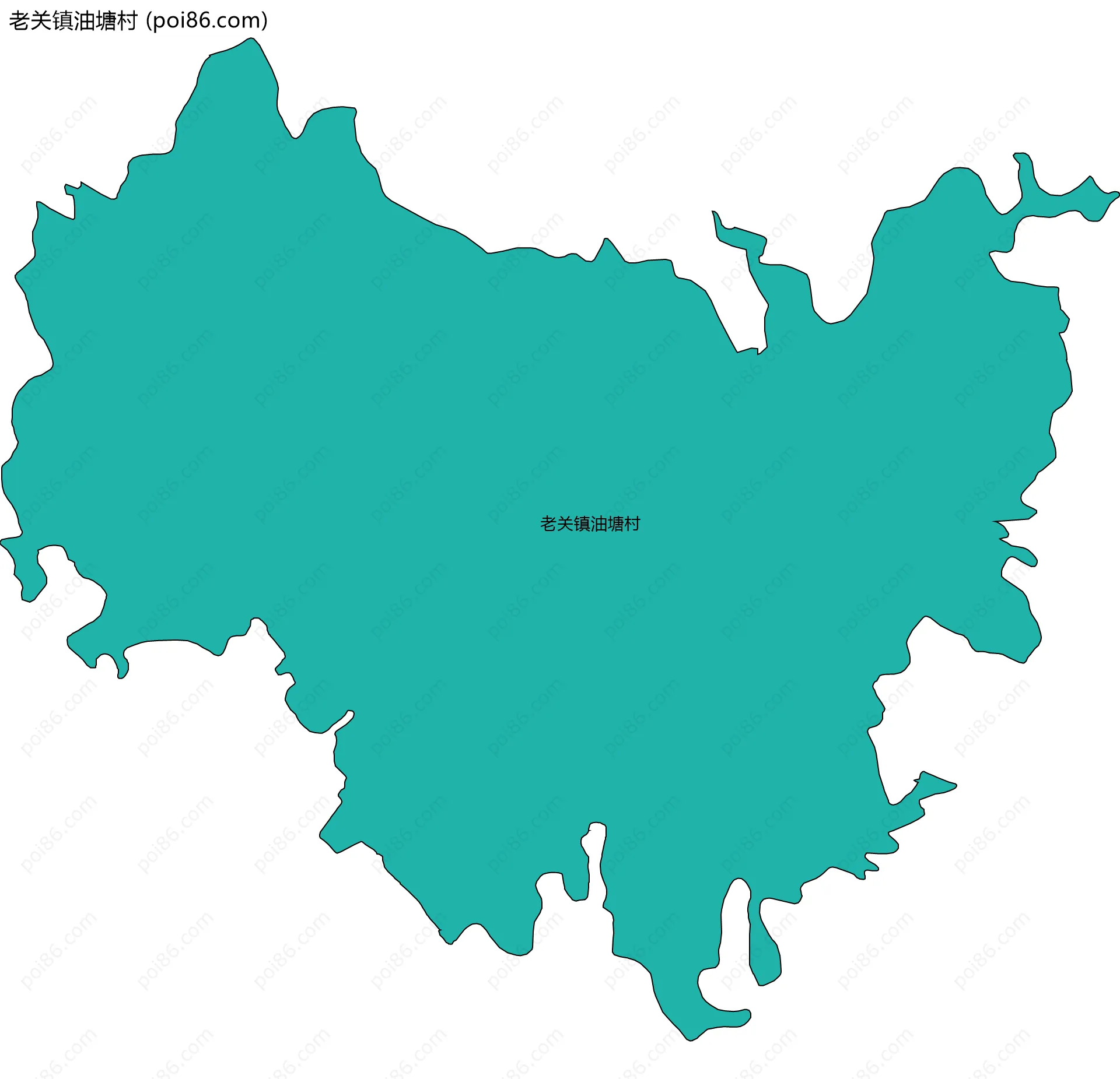 老关镇油塘村边界地图