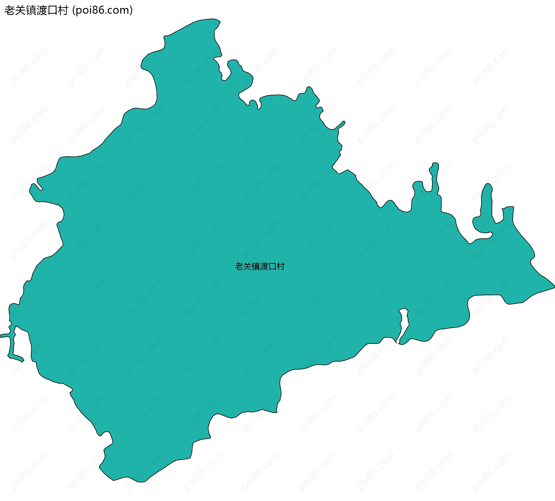 老关镇渡口村边界地图