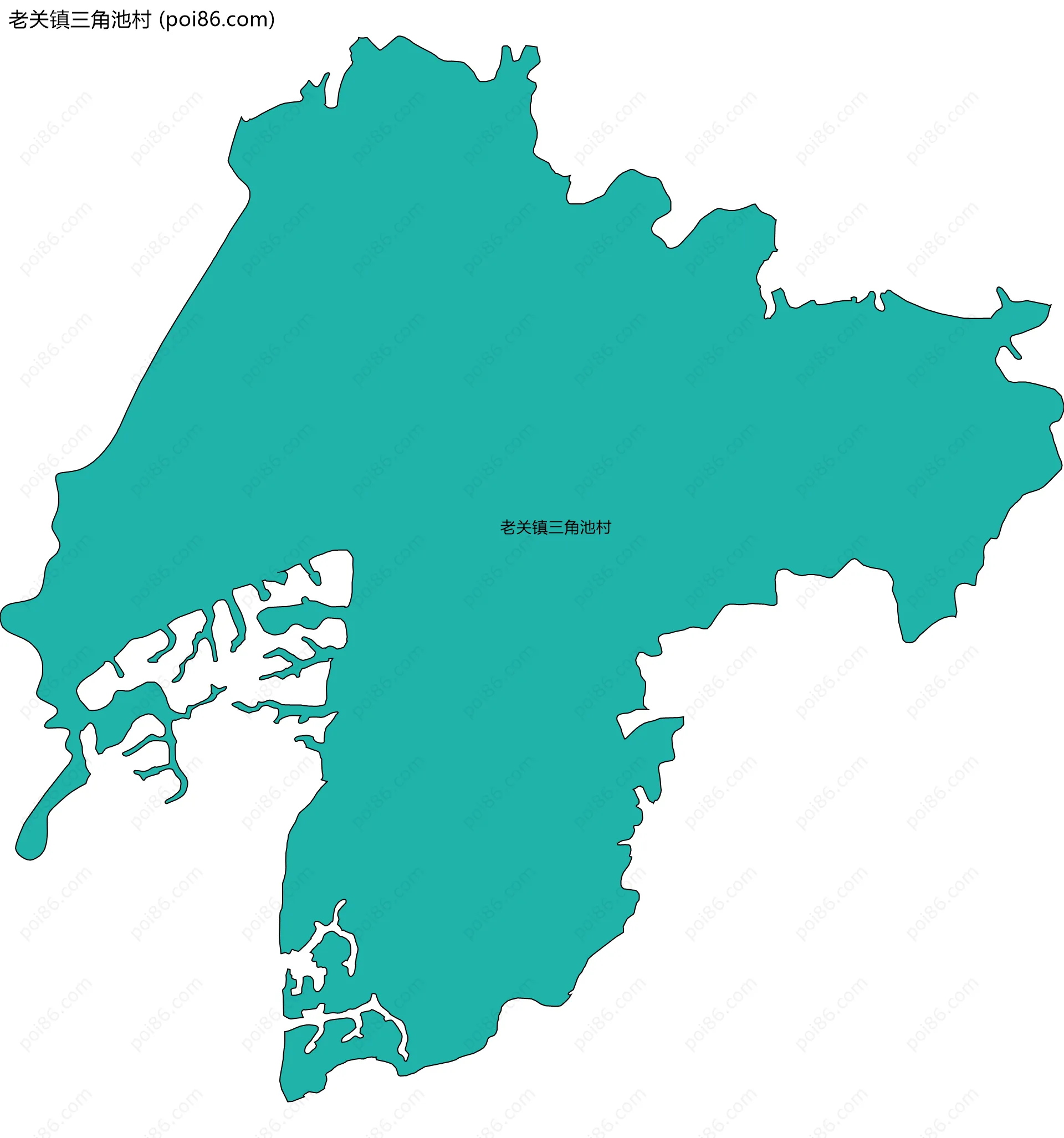 老关镇三角池村边界地图