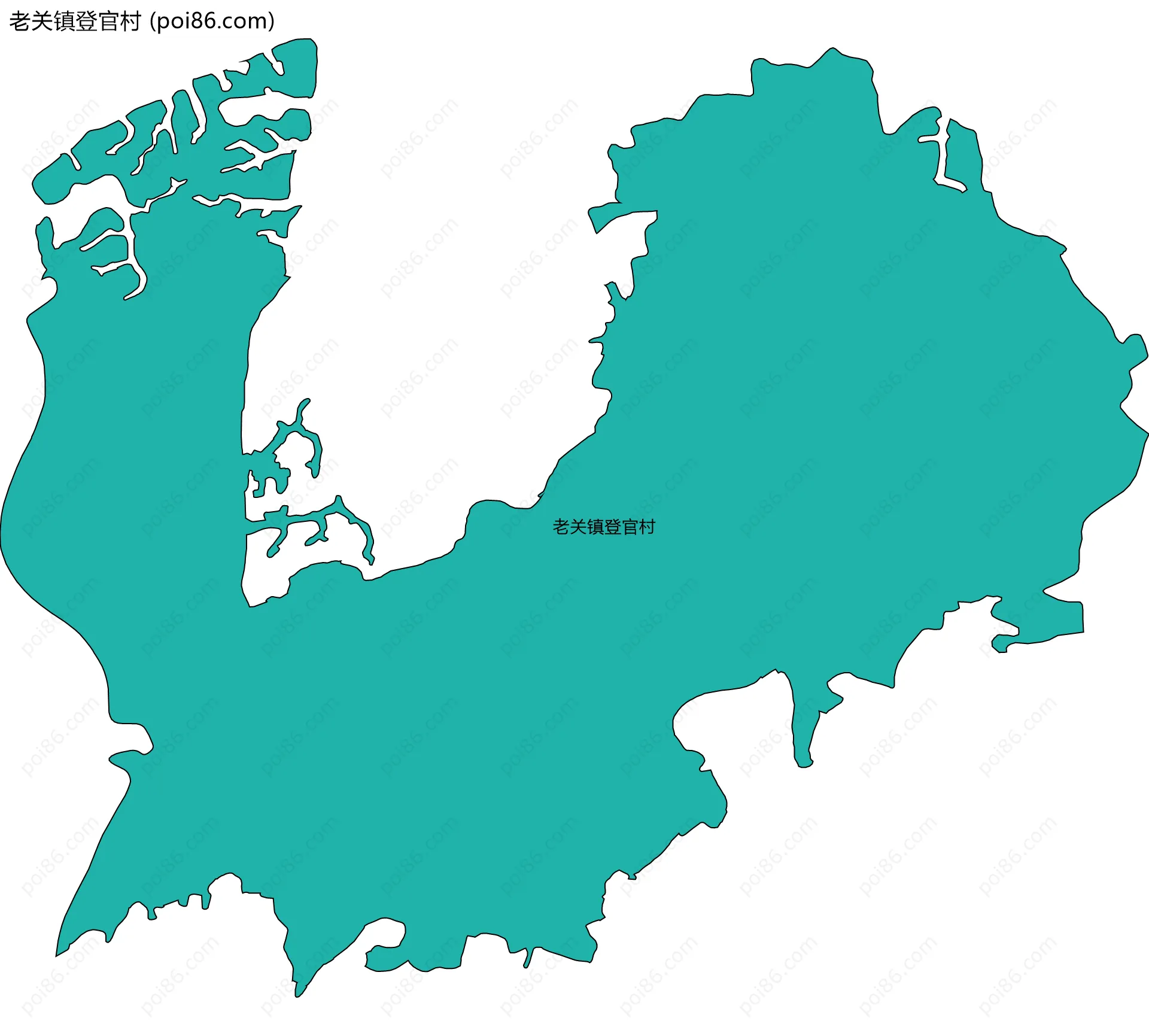老关镇登官村边界地图