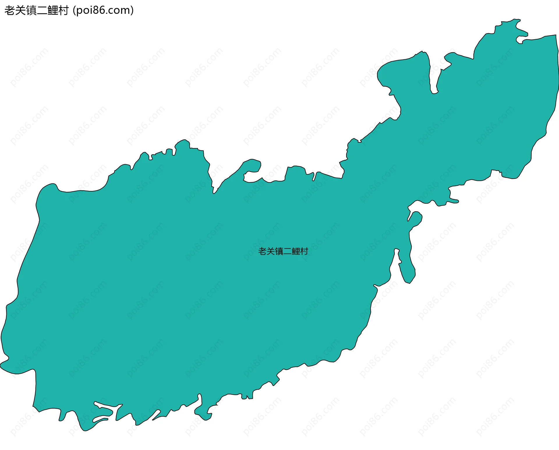 老关镇二鲤村边界地图