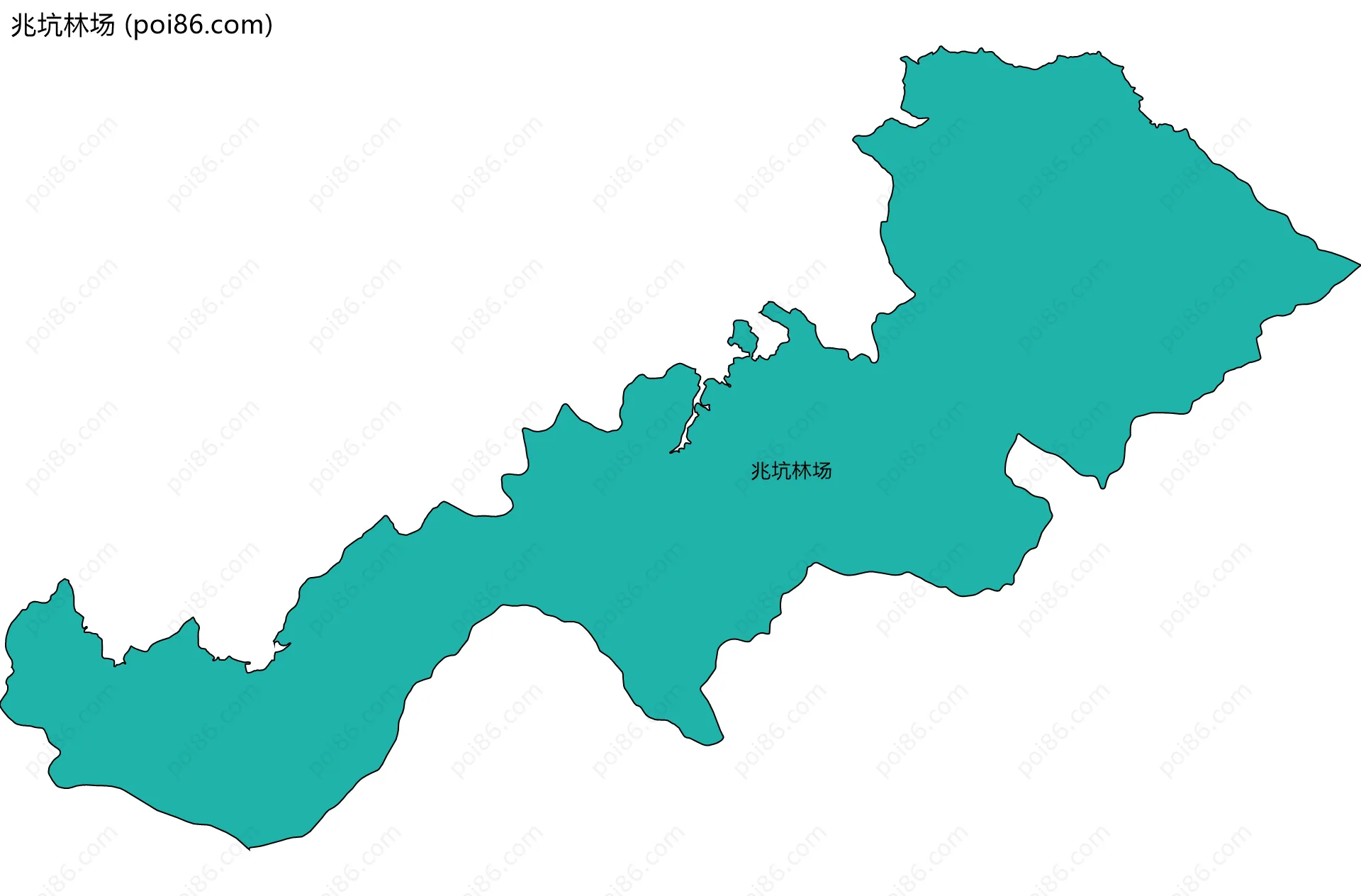 兆坑林场边界地图