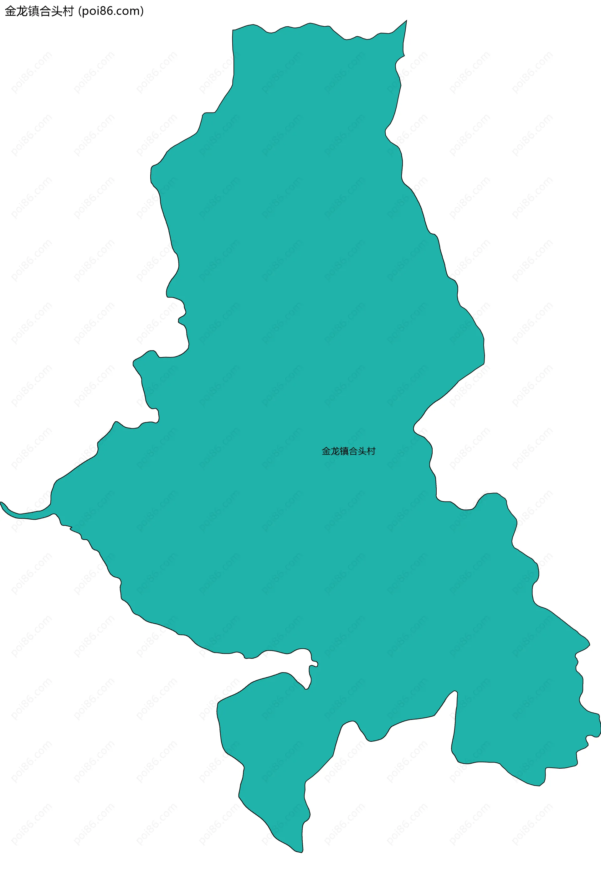 金龙镇合头村边界地图