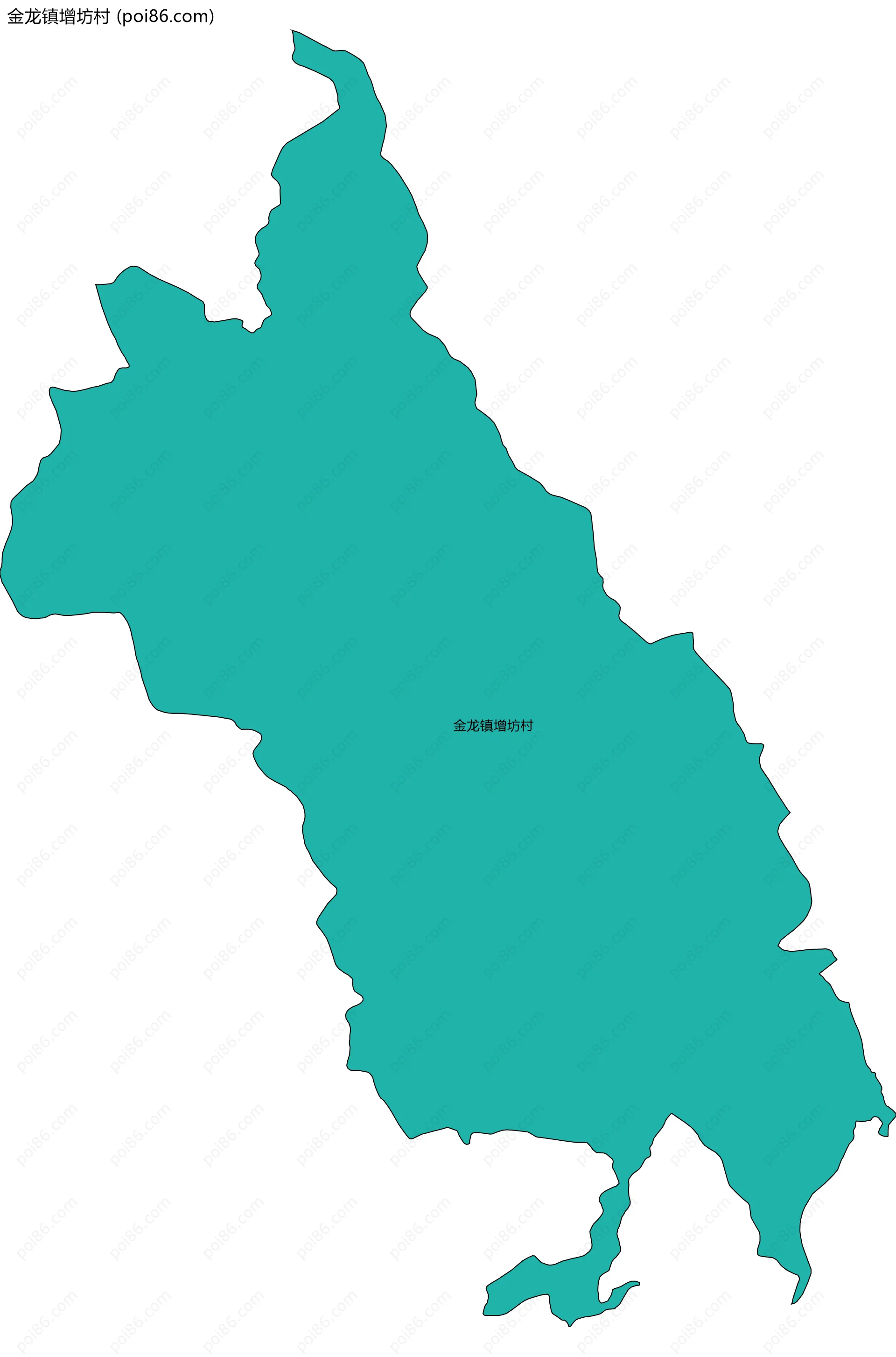 金龙镇增坊村边界地图