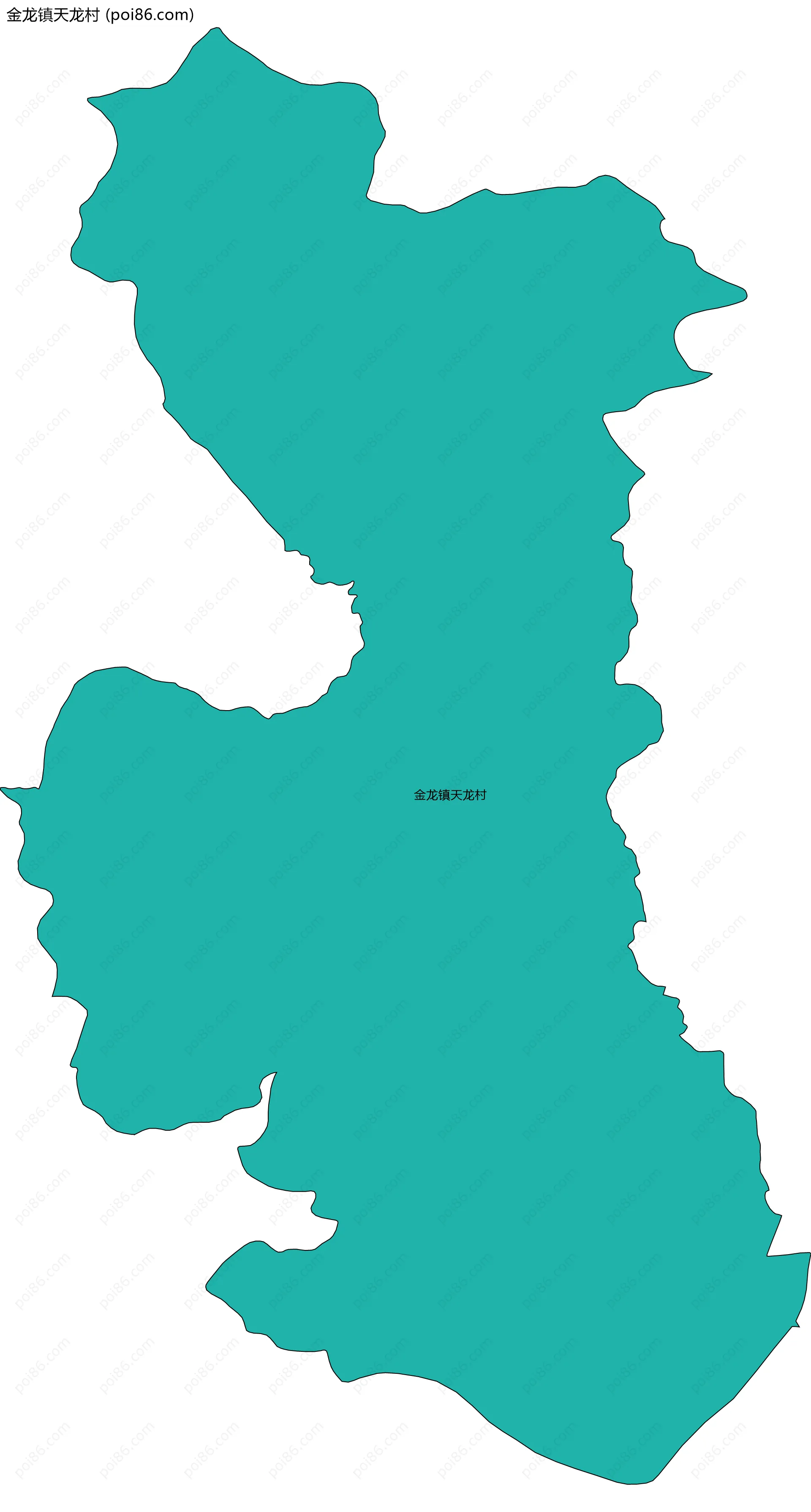 金龙镇天龙村边界地图