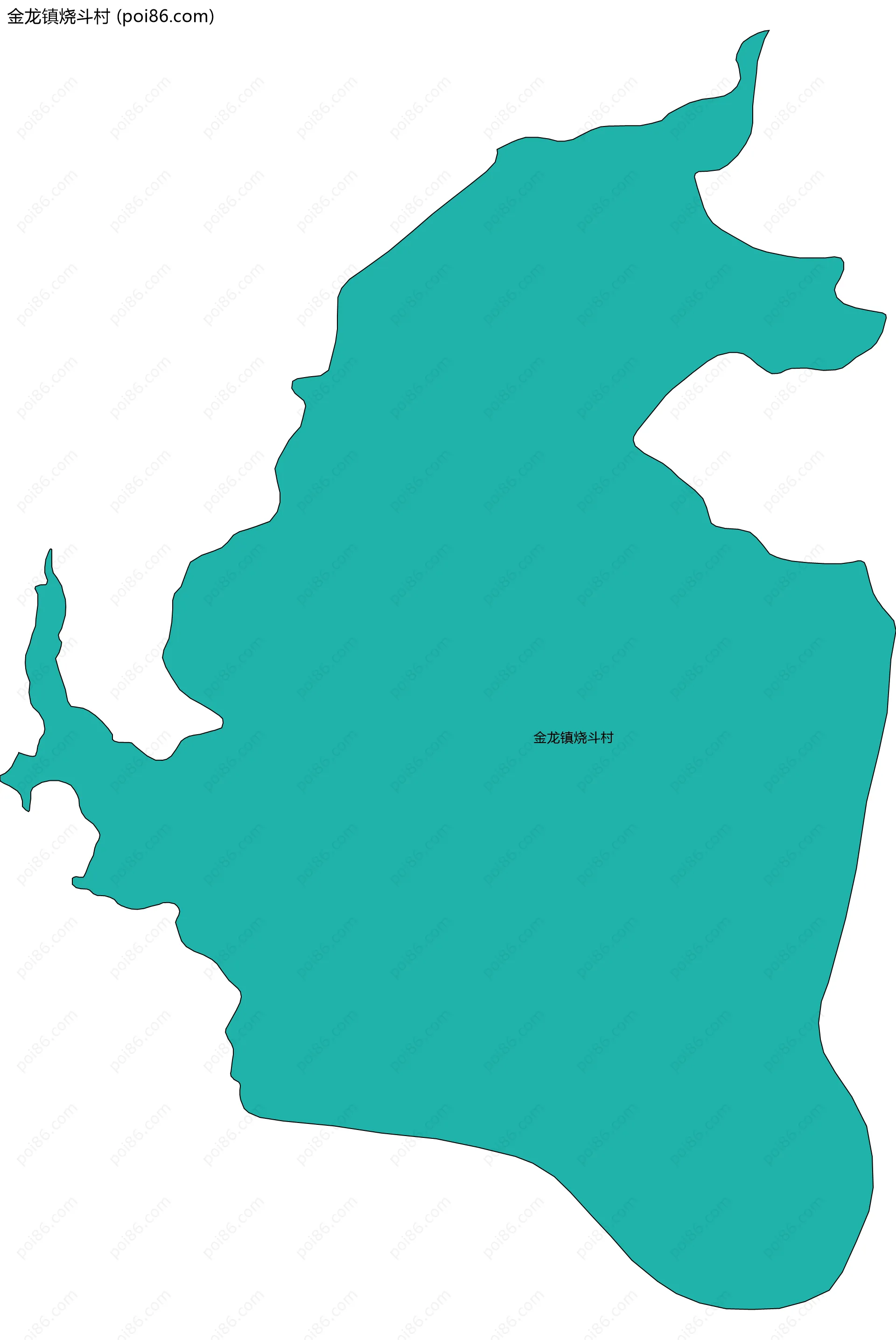 金龙镇烧斗村边界地图
