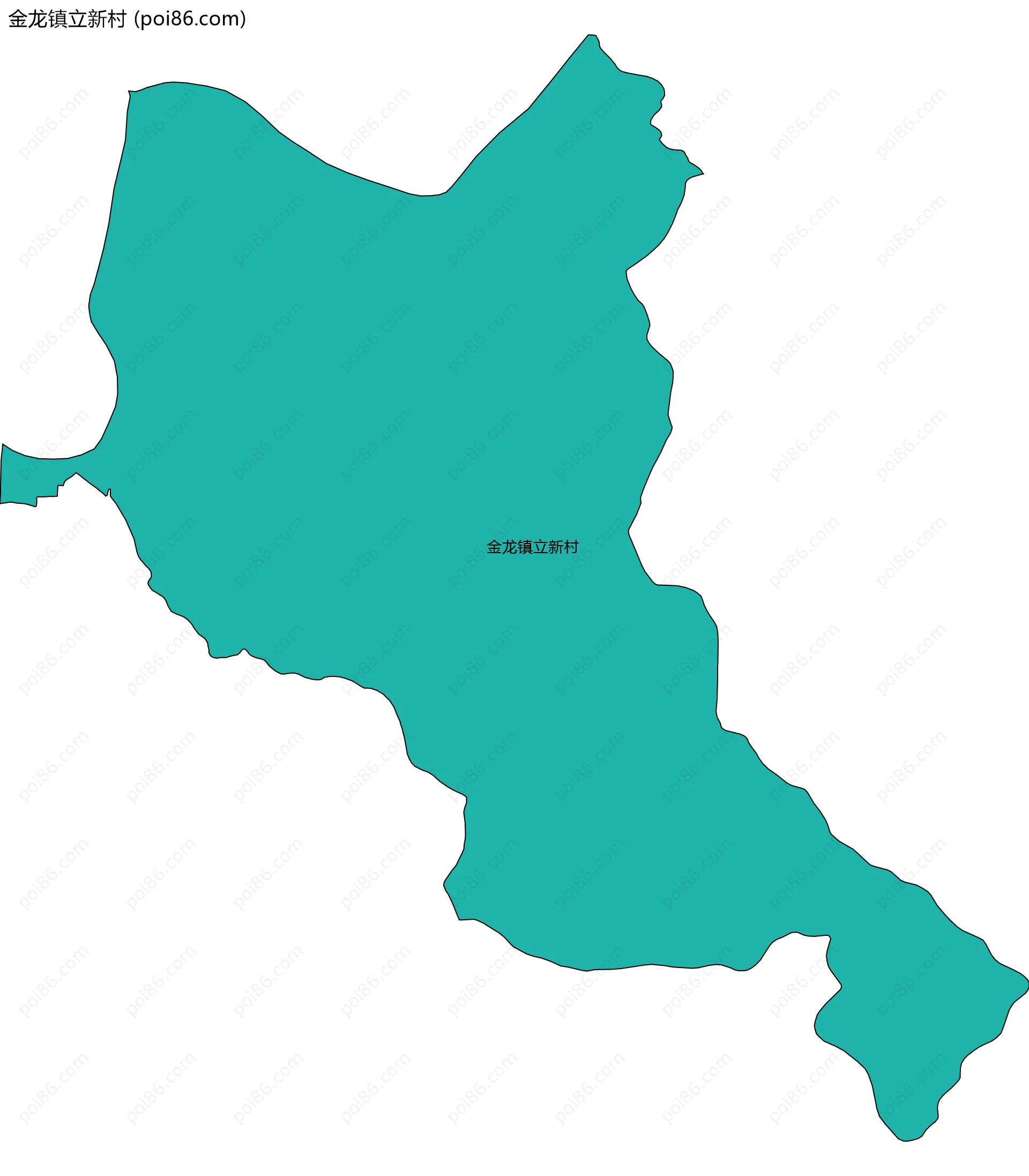 金龙镇立新村边界地图