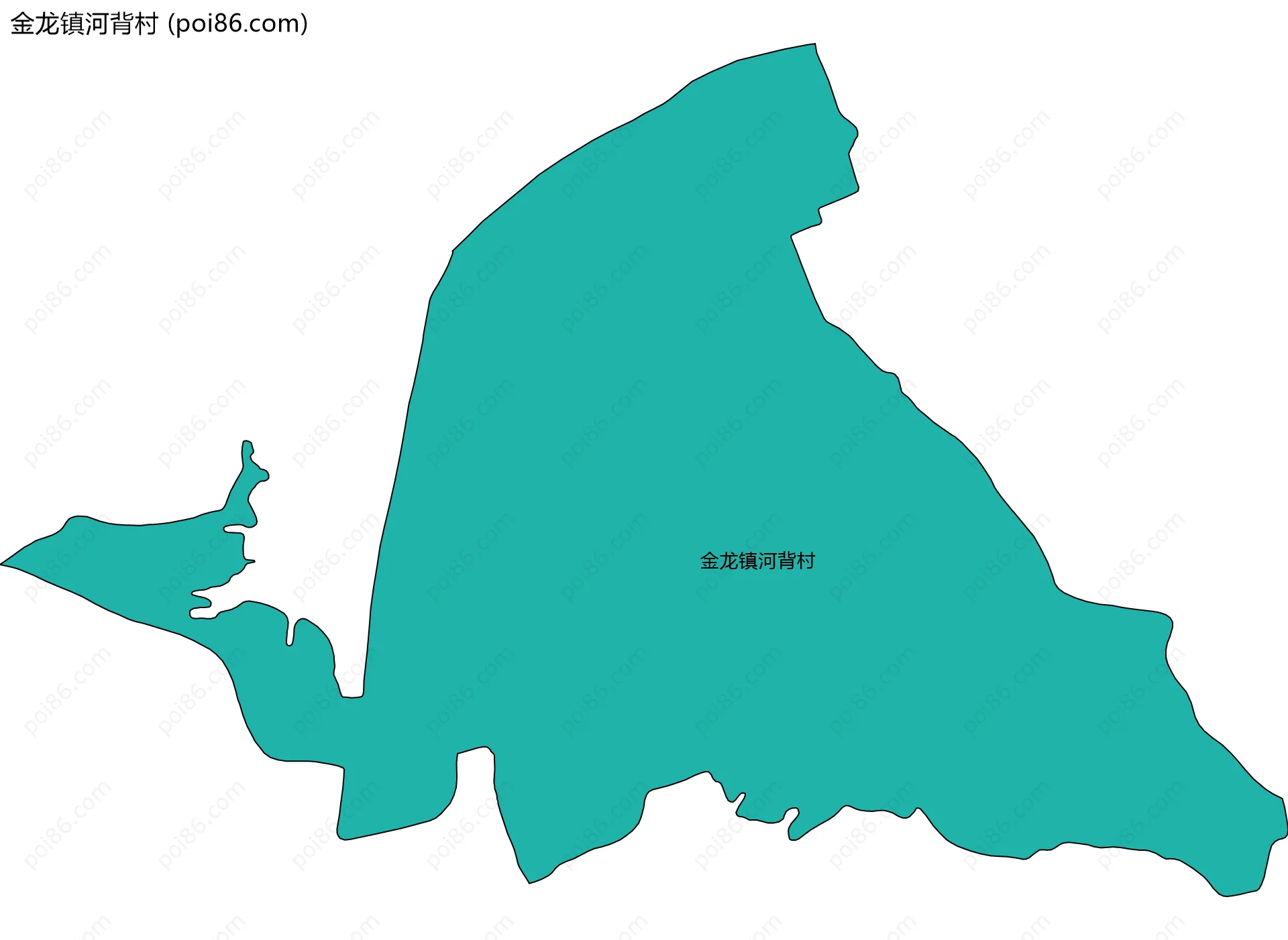 金龙镇河背村边界地图
