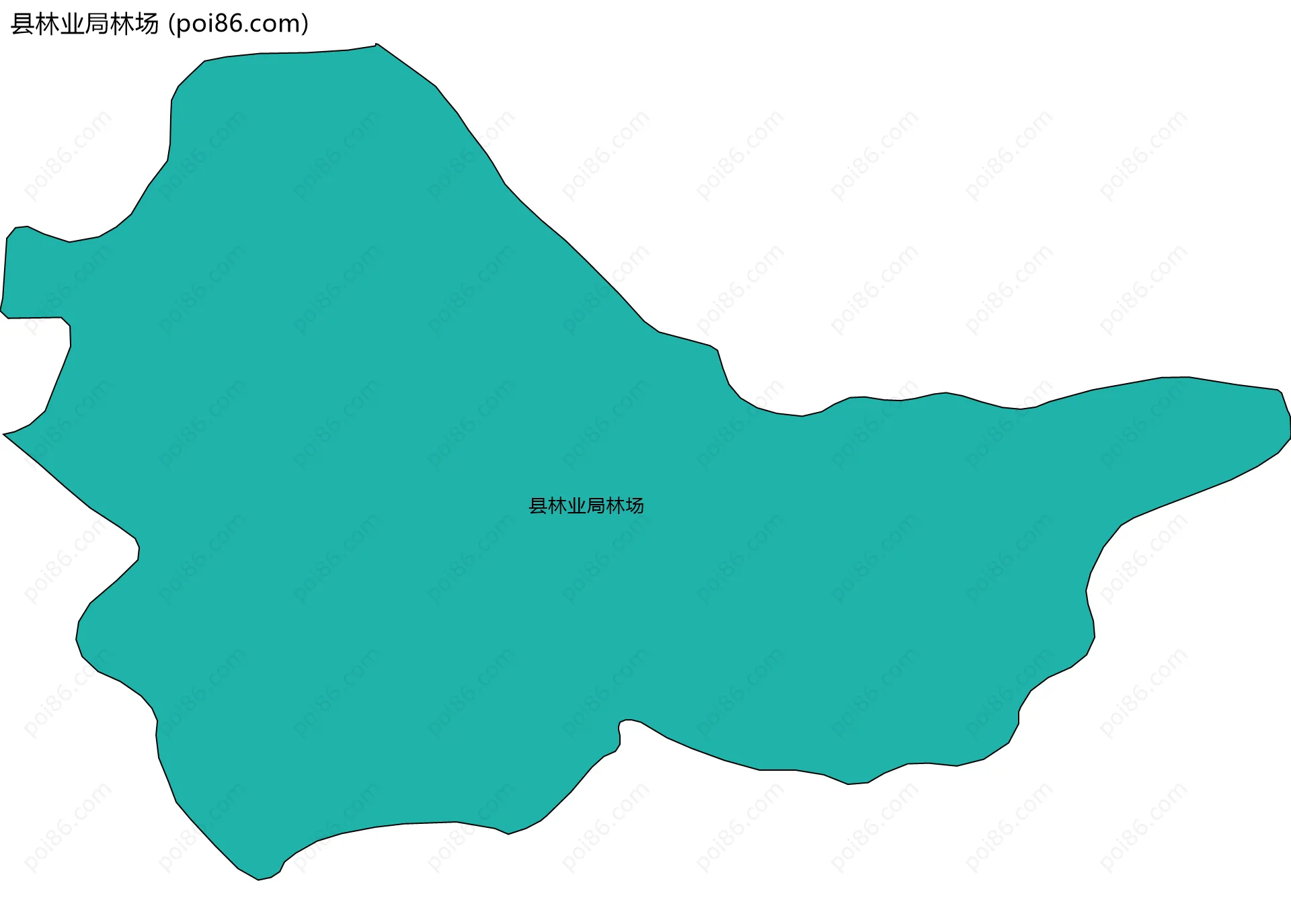 县林业局林场边界地图