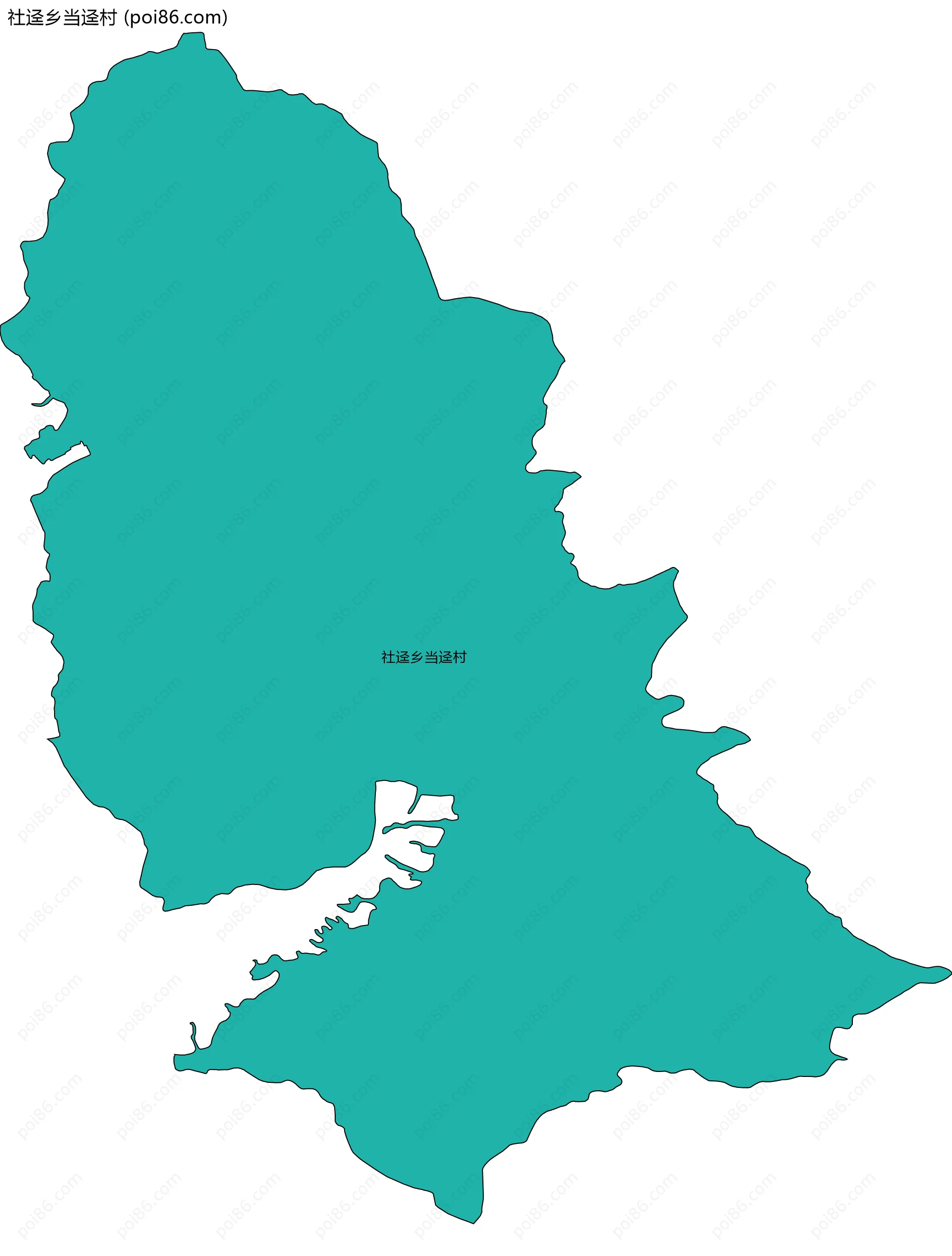 社迳乡当迳村边界地图