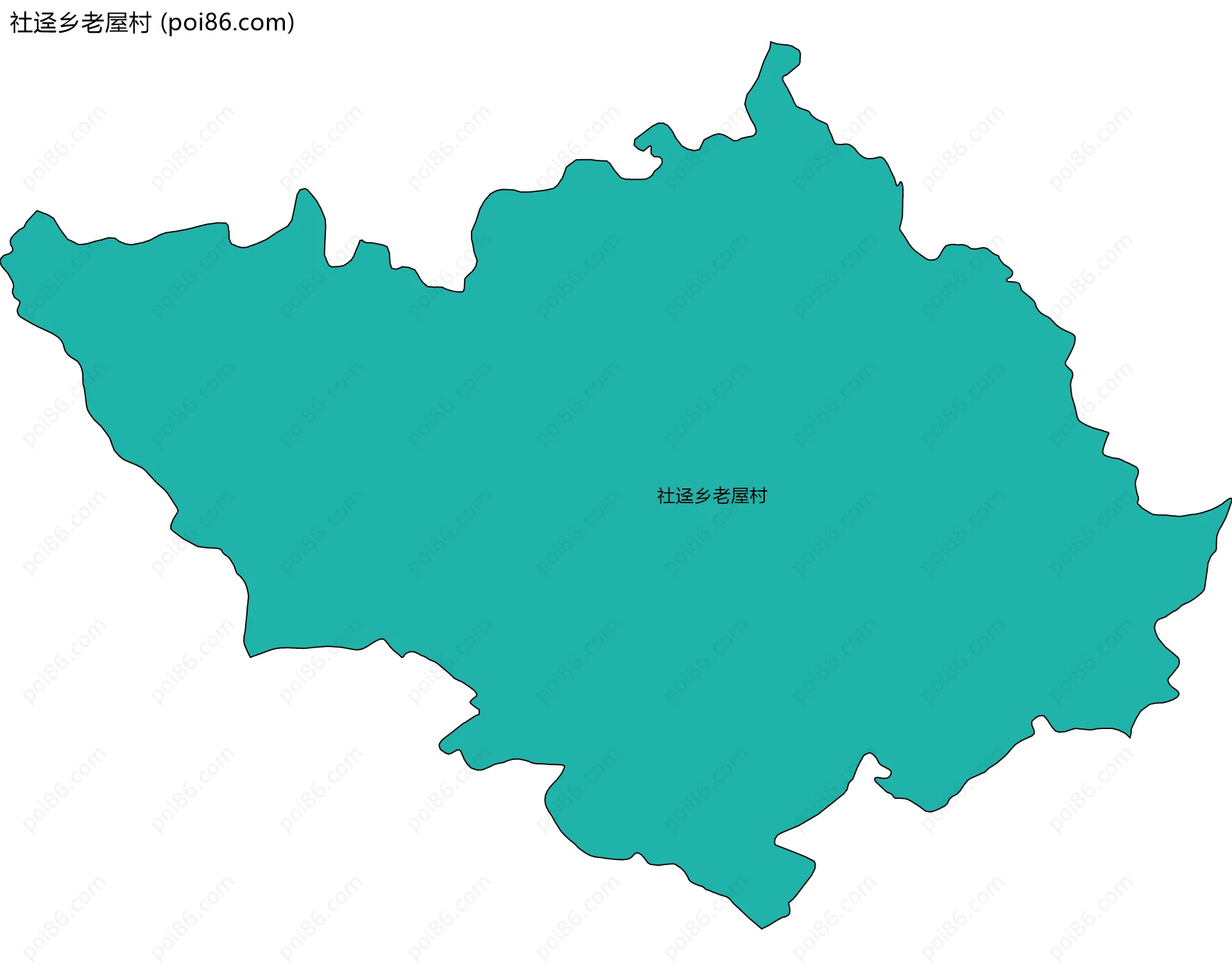 社迳乡老屋村边界地图