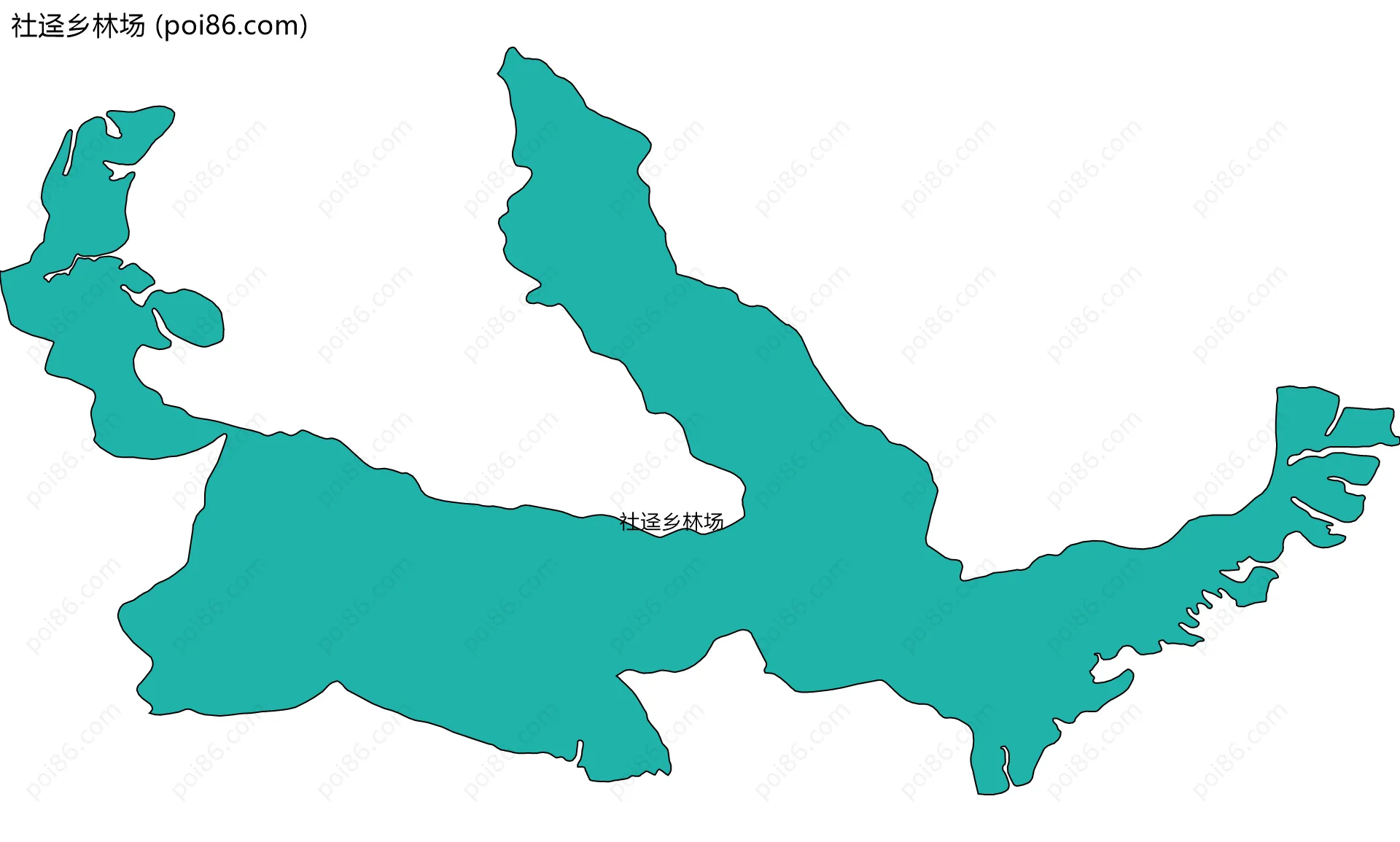 社迳乡林场边界地图