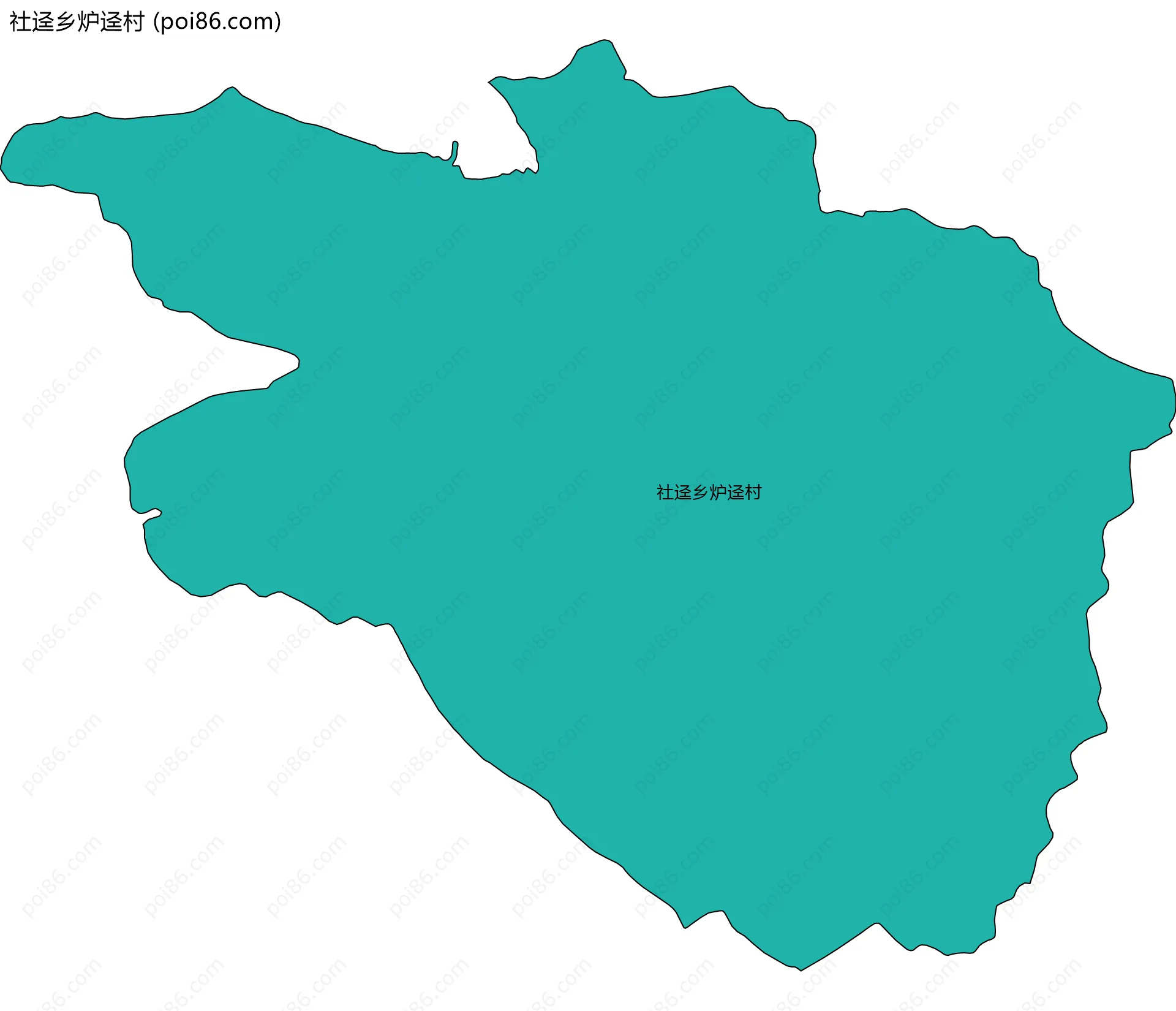 社迳乡炉迳村边界地图