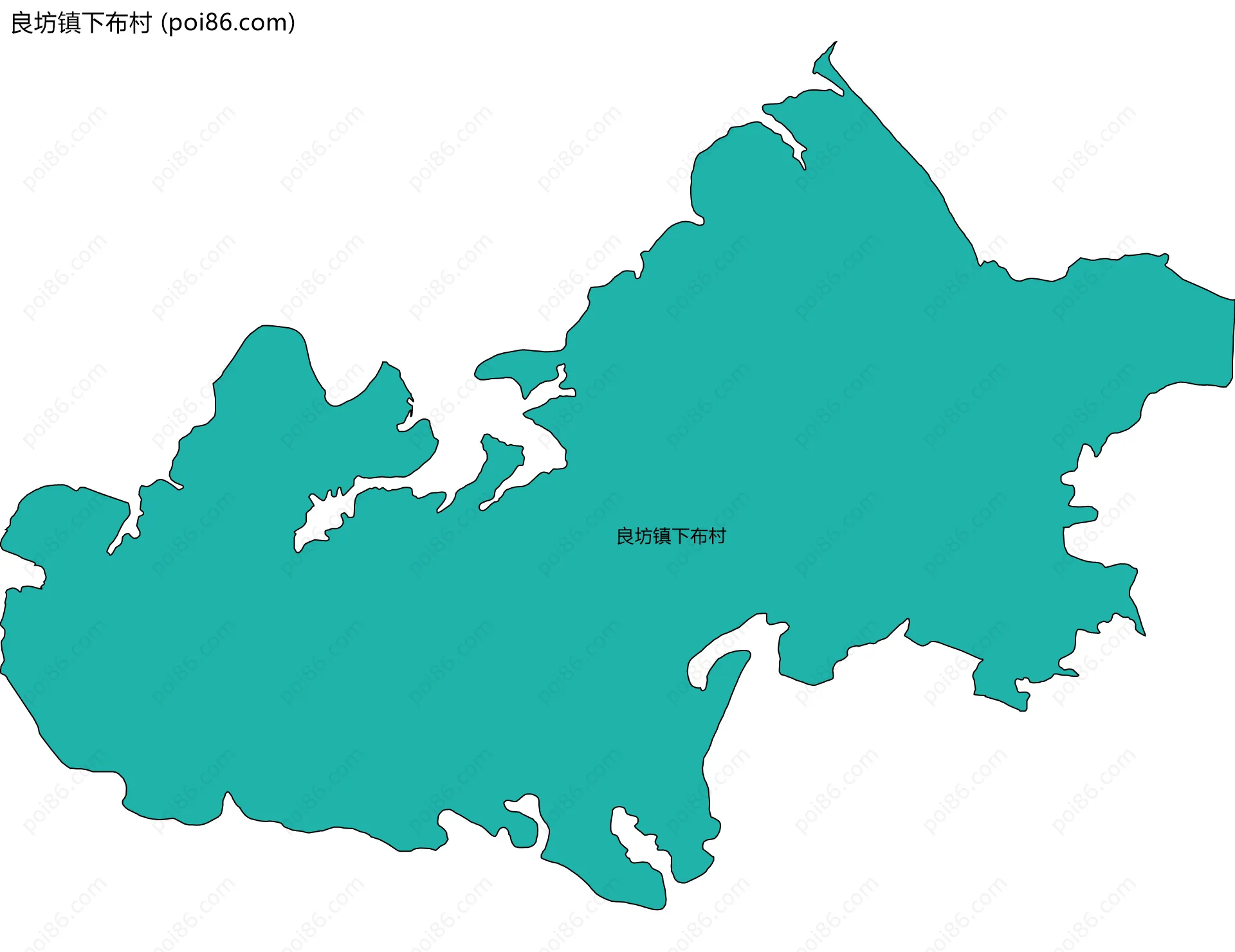 良坊镇下布村边界地图