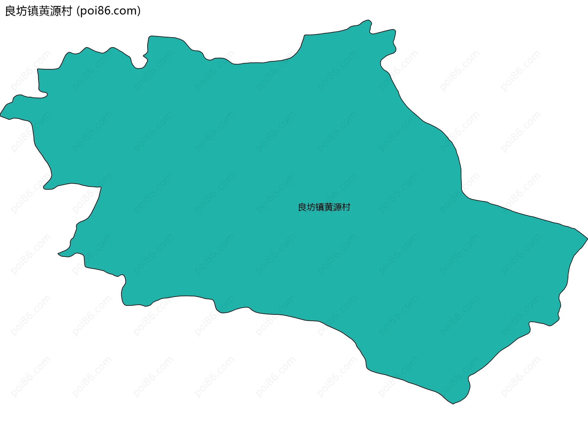 良坊镇黄源村边界地图