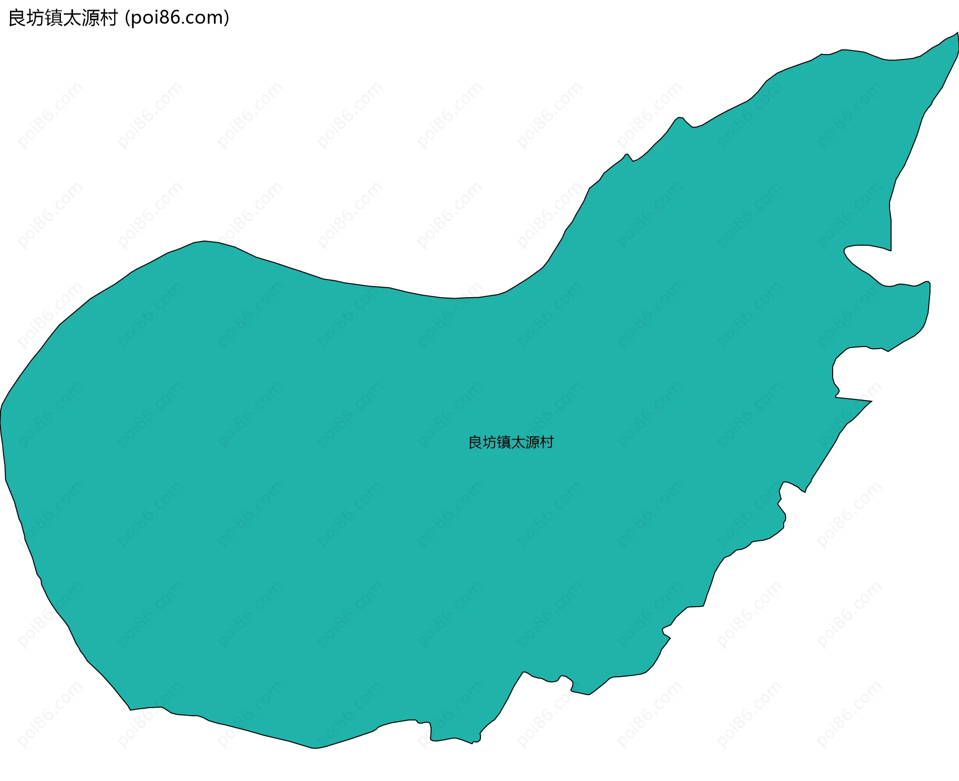 良坊镇太源村边界地图
