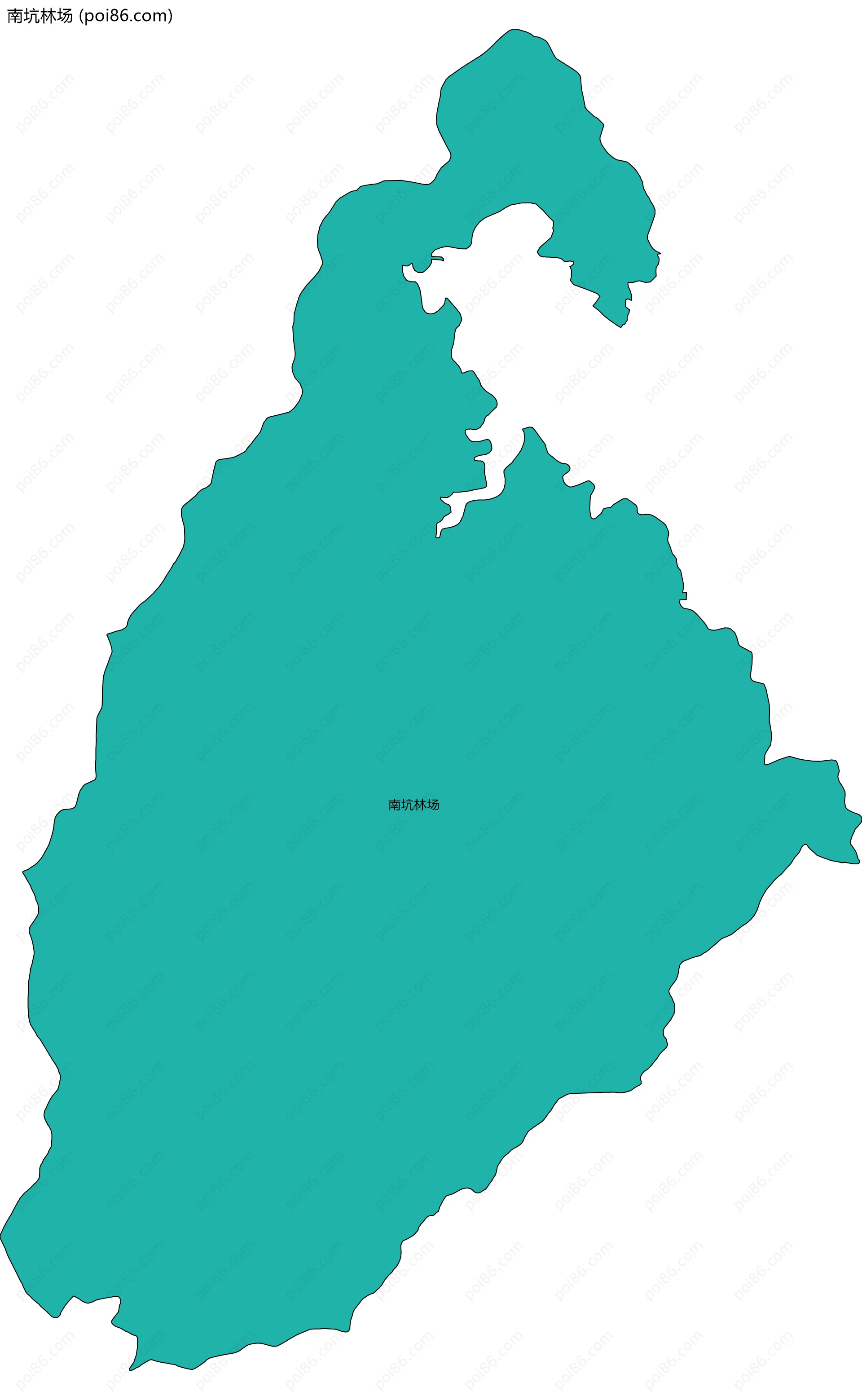 南坑林场边界地图