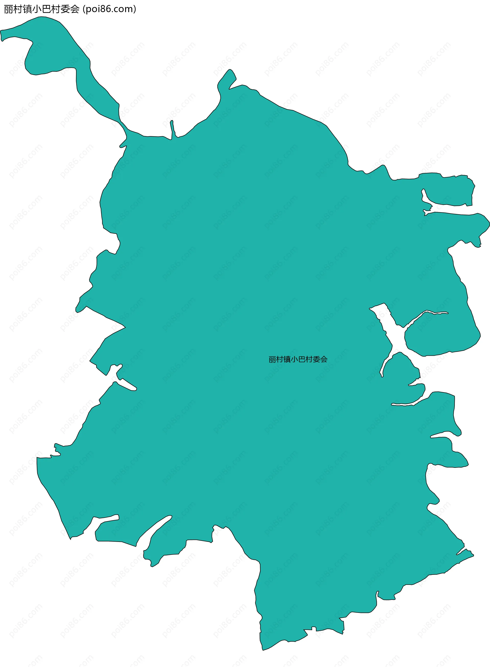 丽村镇小巴村委会边界地图