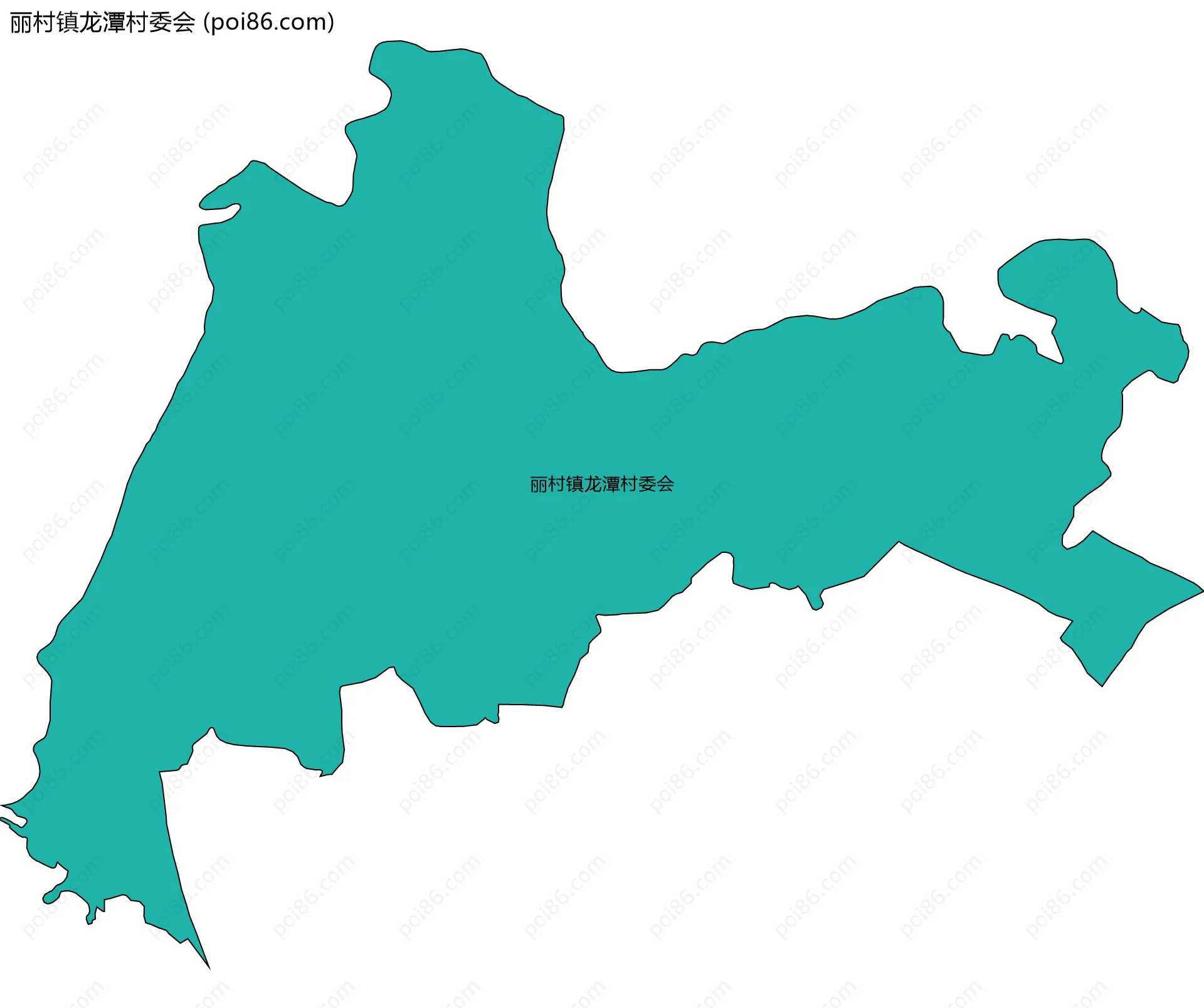 丽村镇龙潭村委会边界地图