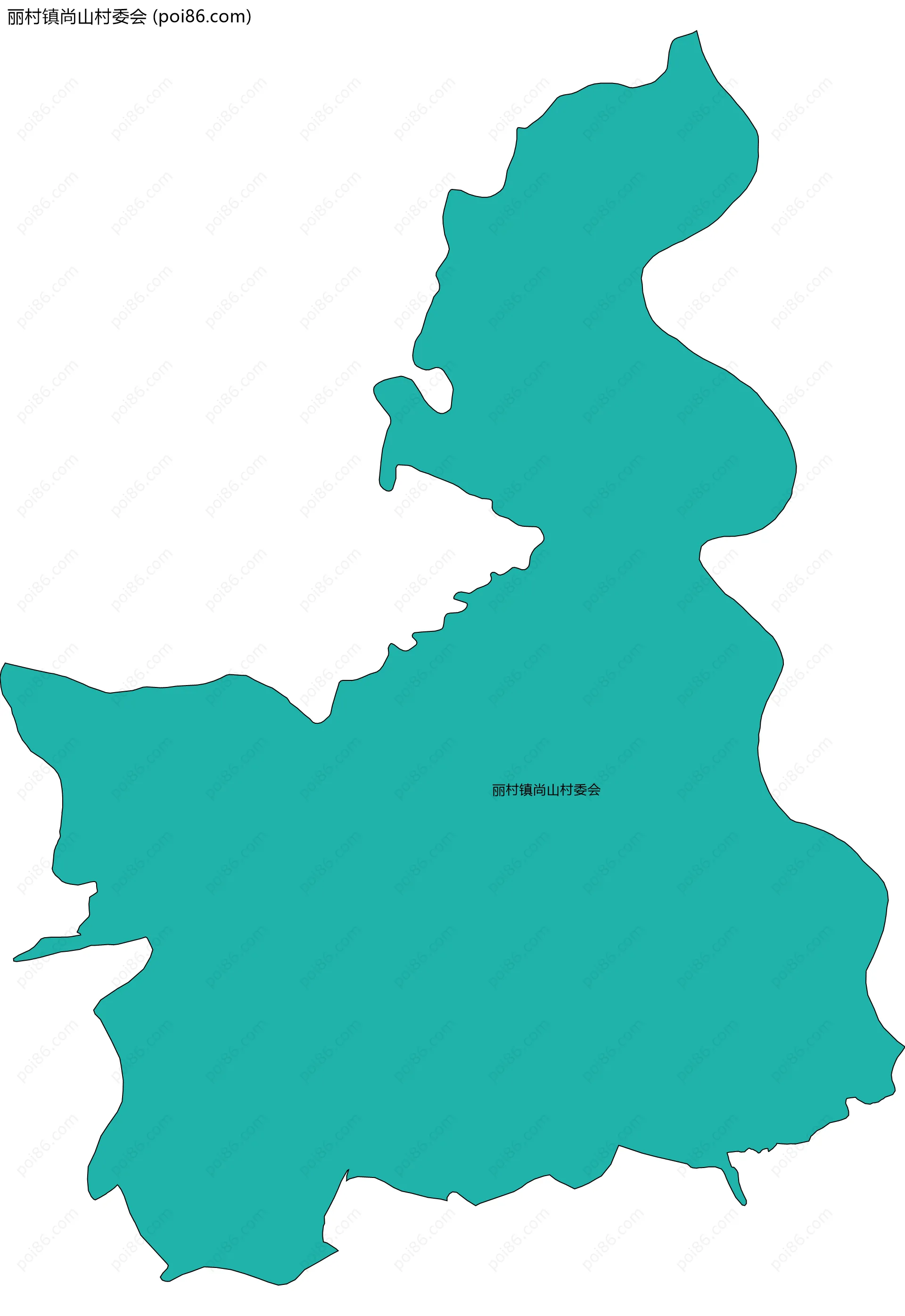 丽村镇尚山村委会边界地图