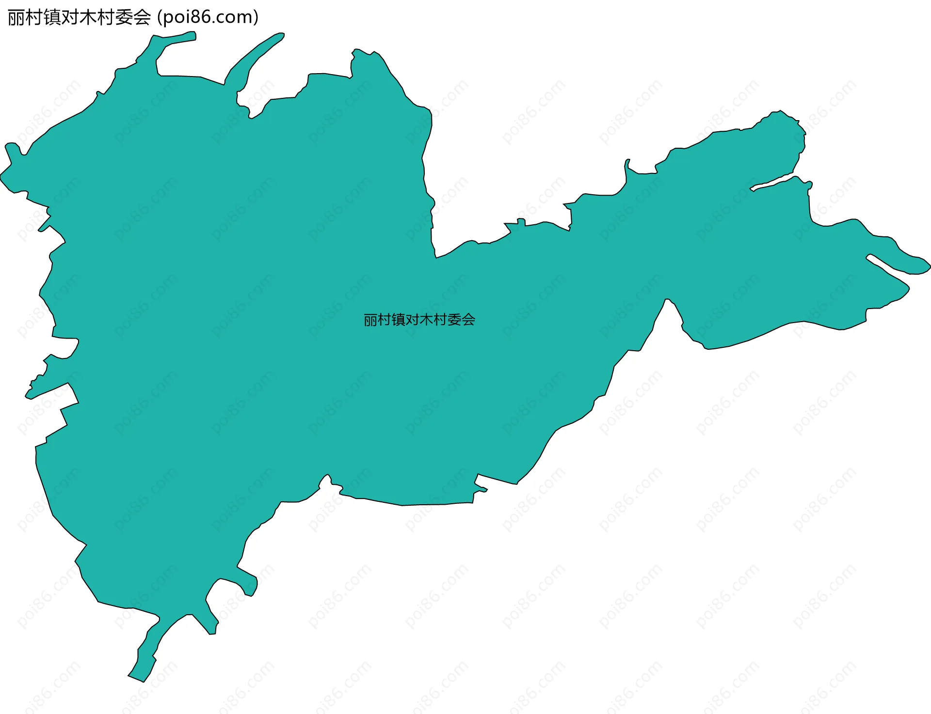 丽村镇对木村委会边界地图