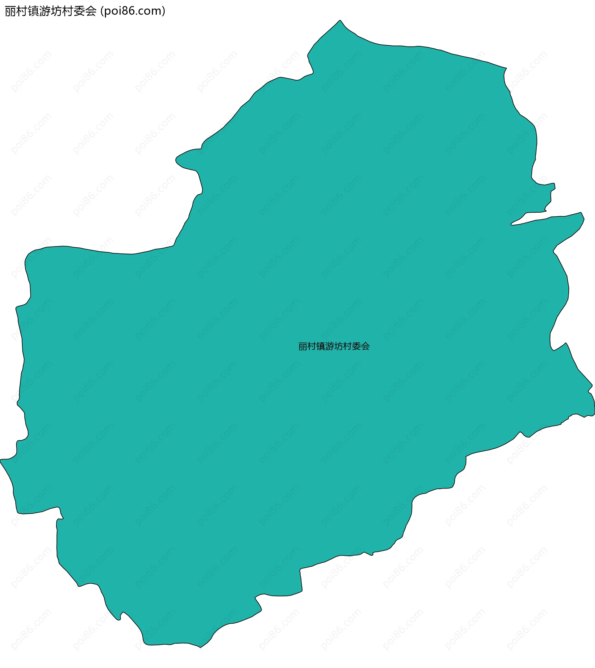 丽村镇游坊村委会边界地图