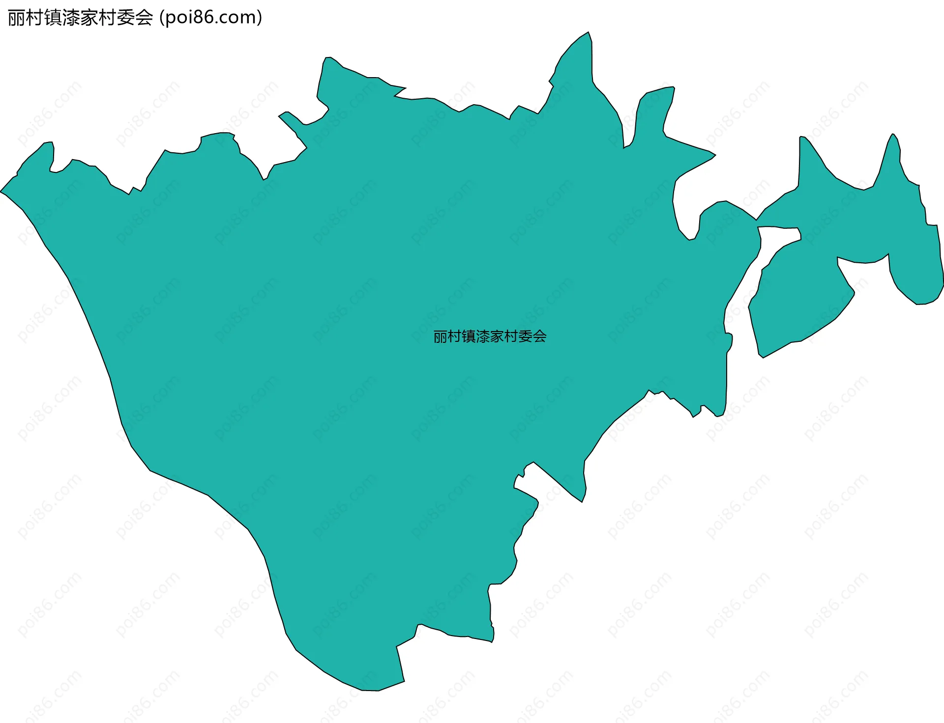 丽村镇漆家村委会边界地图
