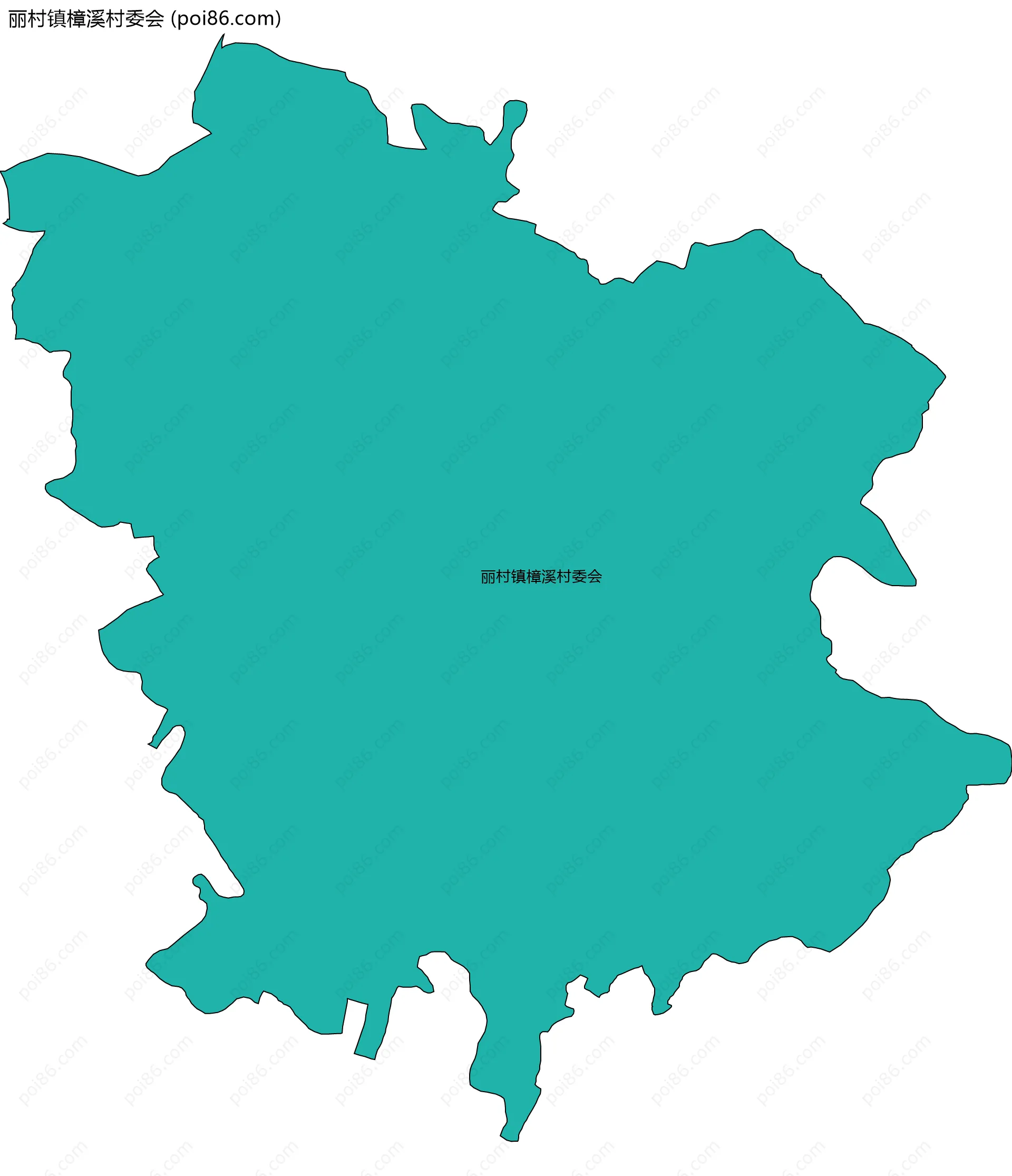 丽村镇樟溪村委会边界地图