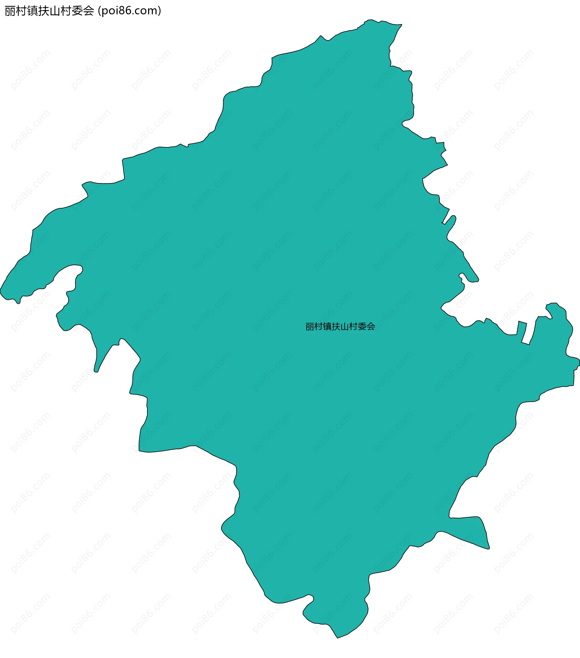 丽村镇扶山村委会边界地图