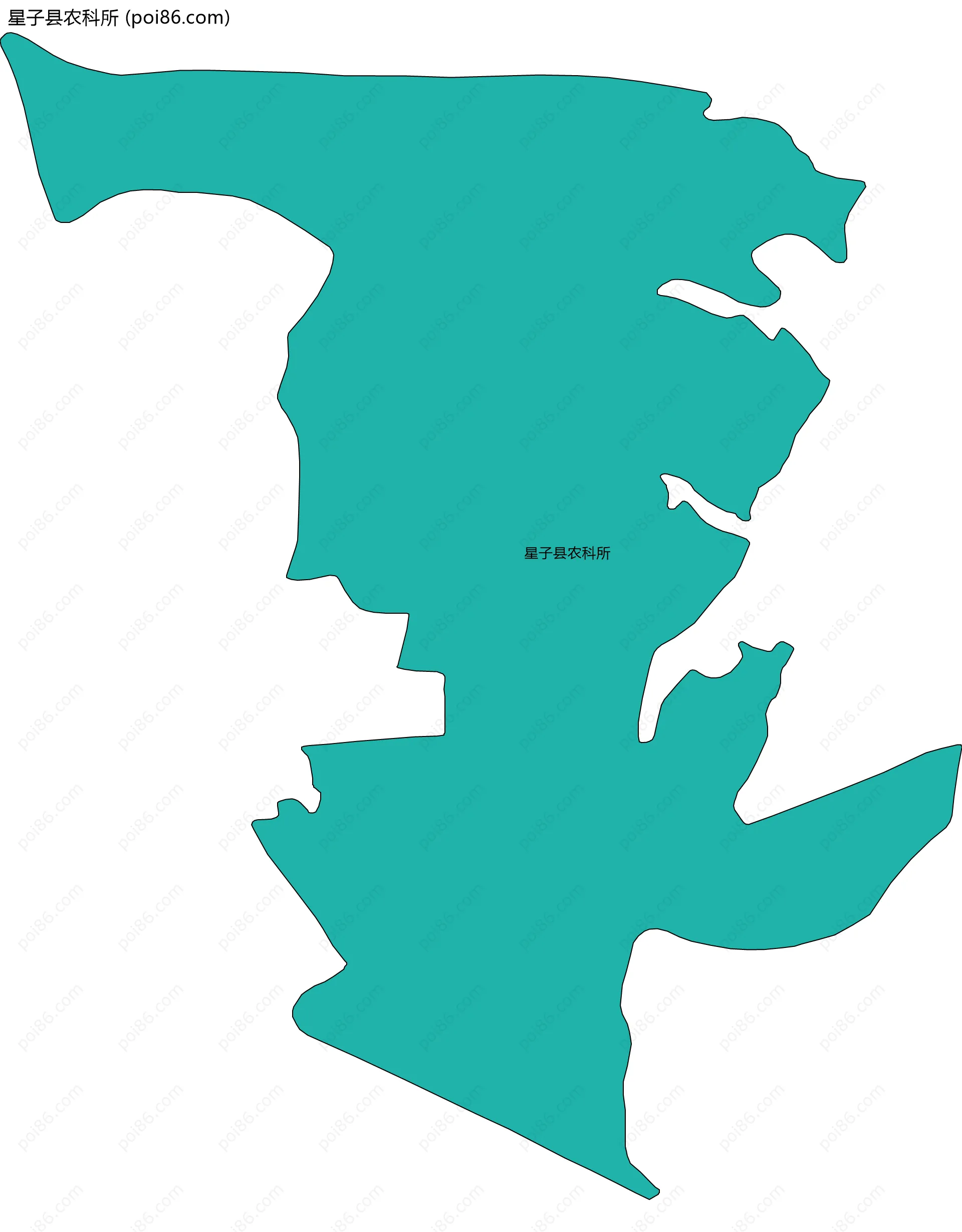 星子县农科所边界地图