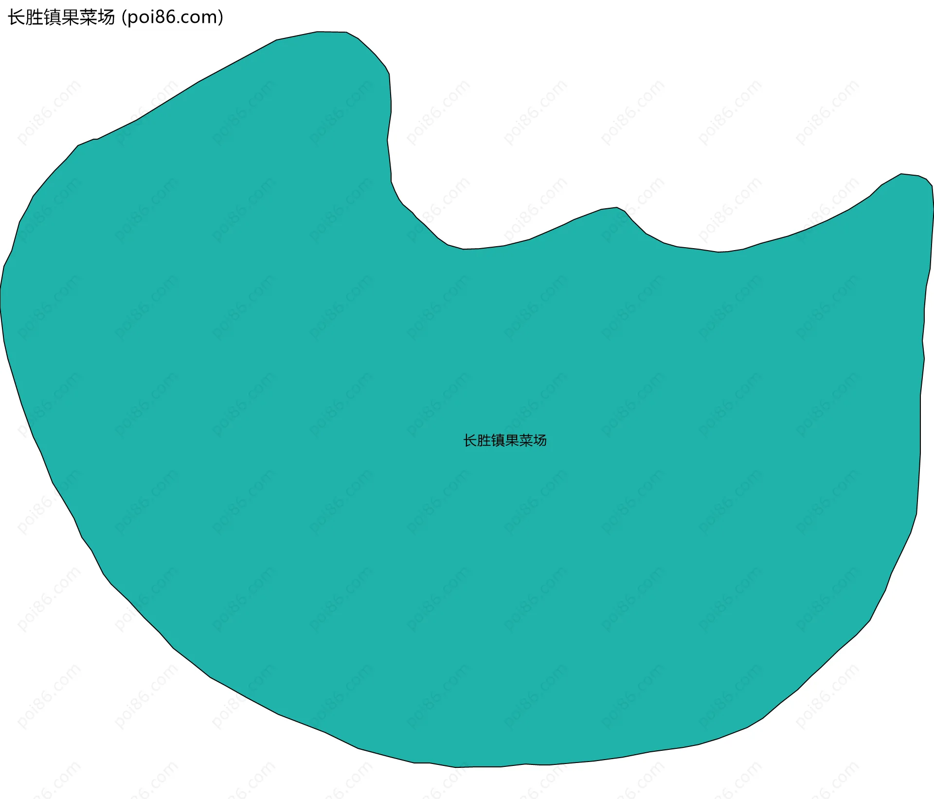 长胜镇果菜场边界地图
