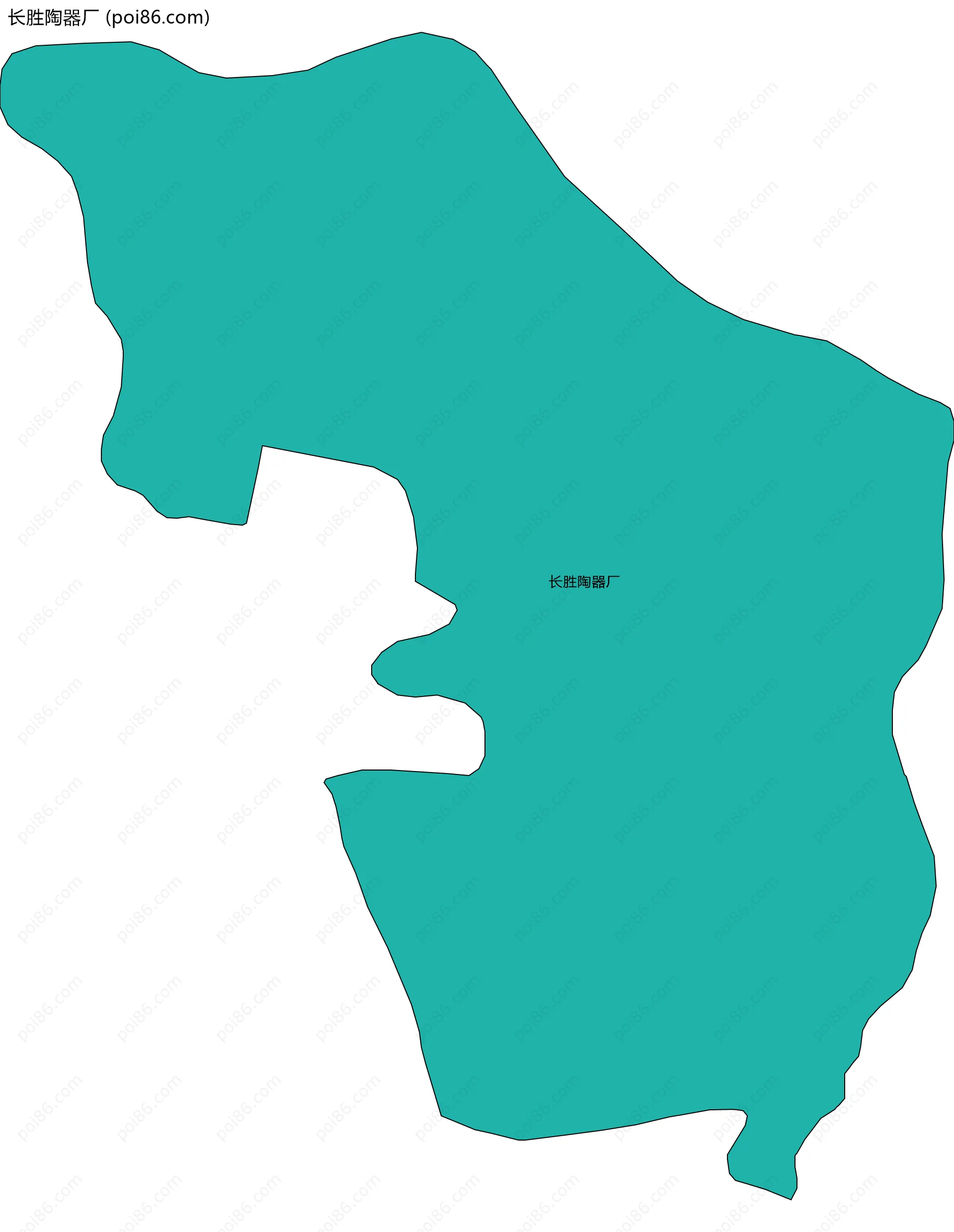 长胜陶器厂边界地图