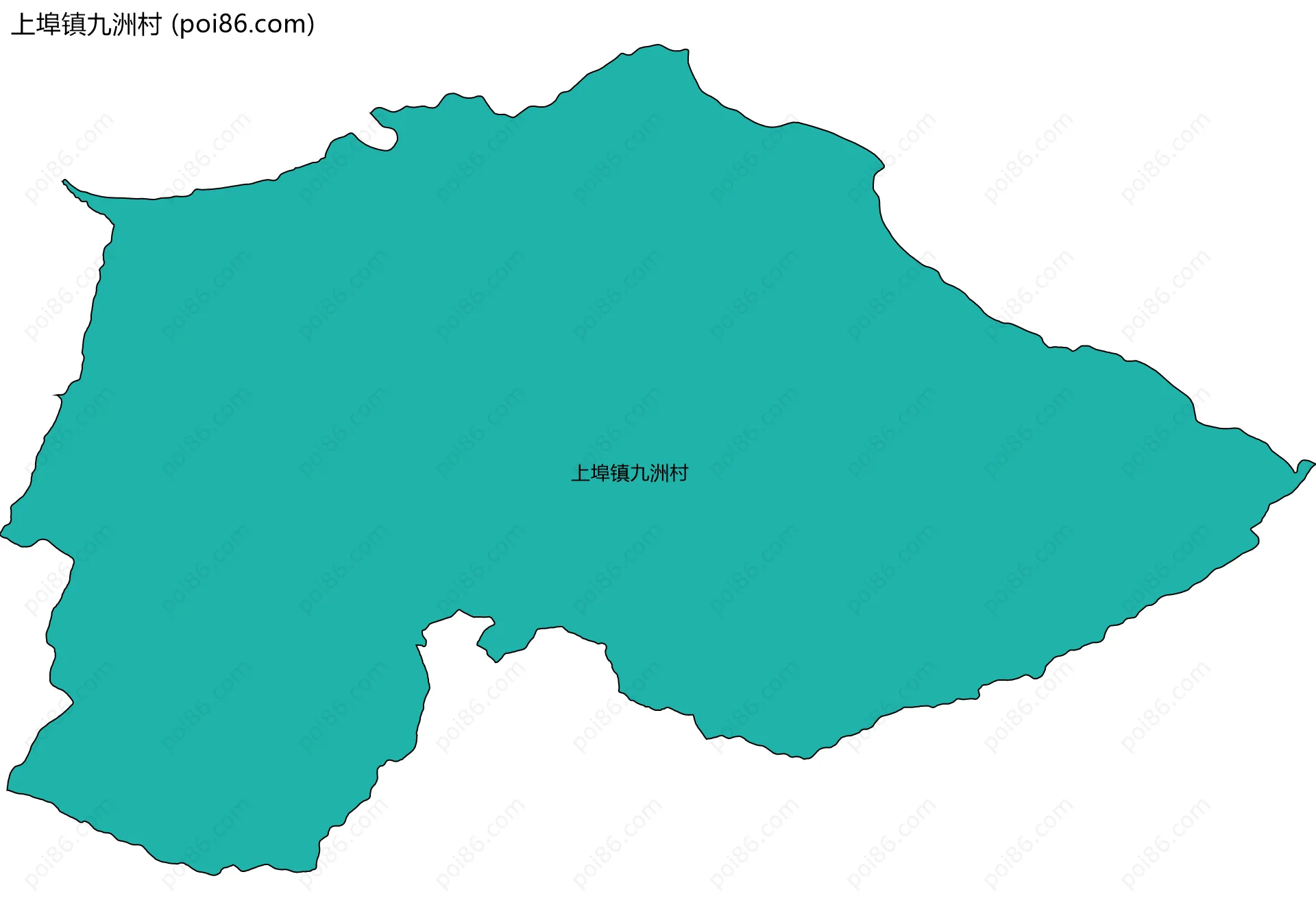 上埠镇九洲村边界地图