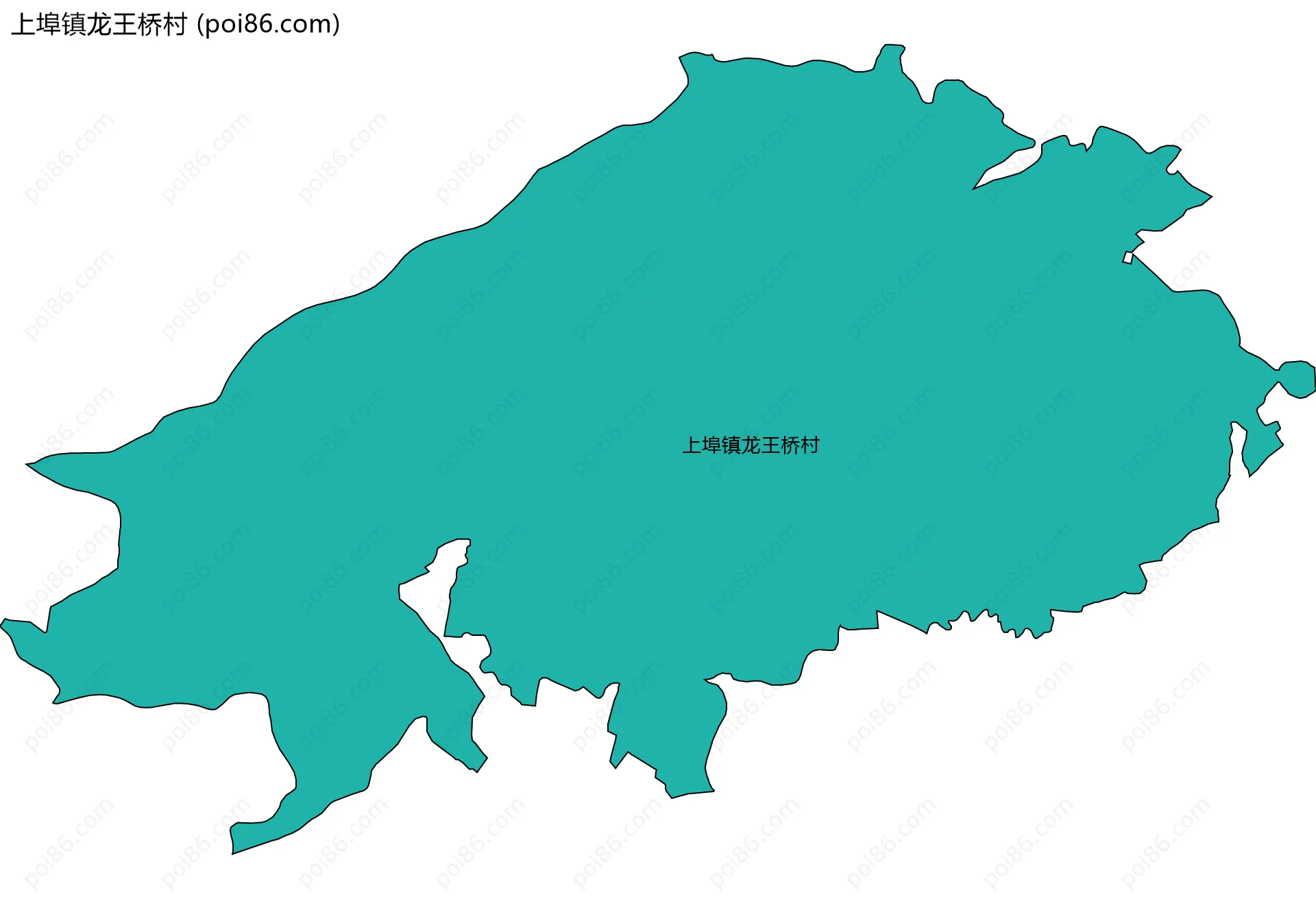 上埠镇龙王桥村边界地图