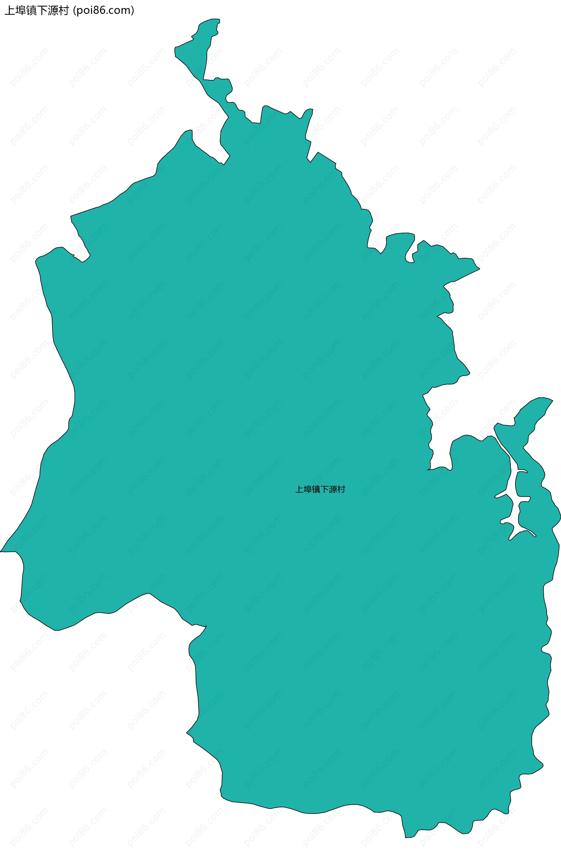 上埠镇下源村边界地图