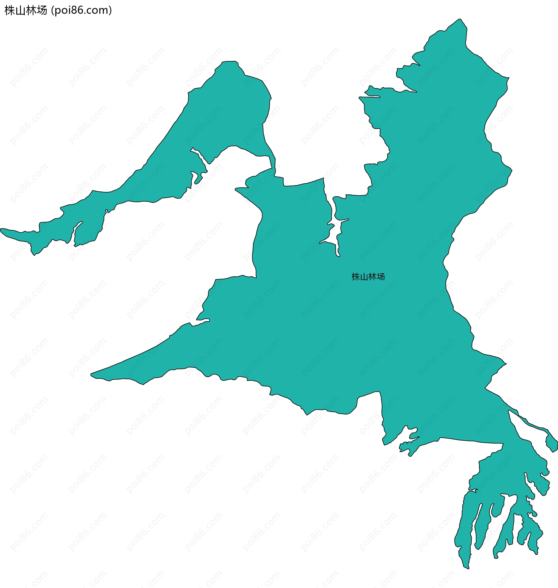 株山林场边界地图