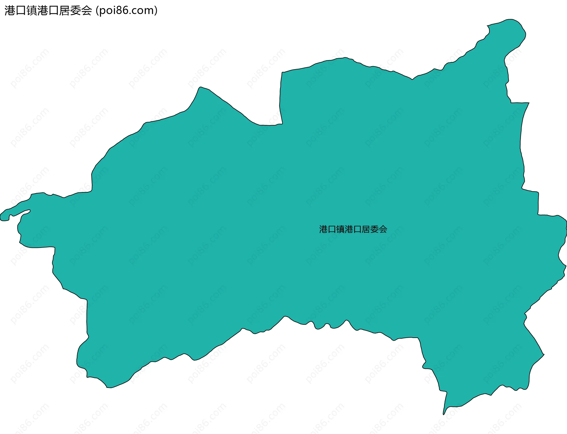 港口镇港口居委会边界地图