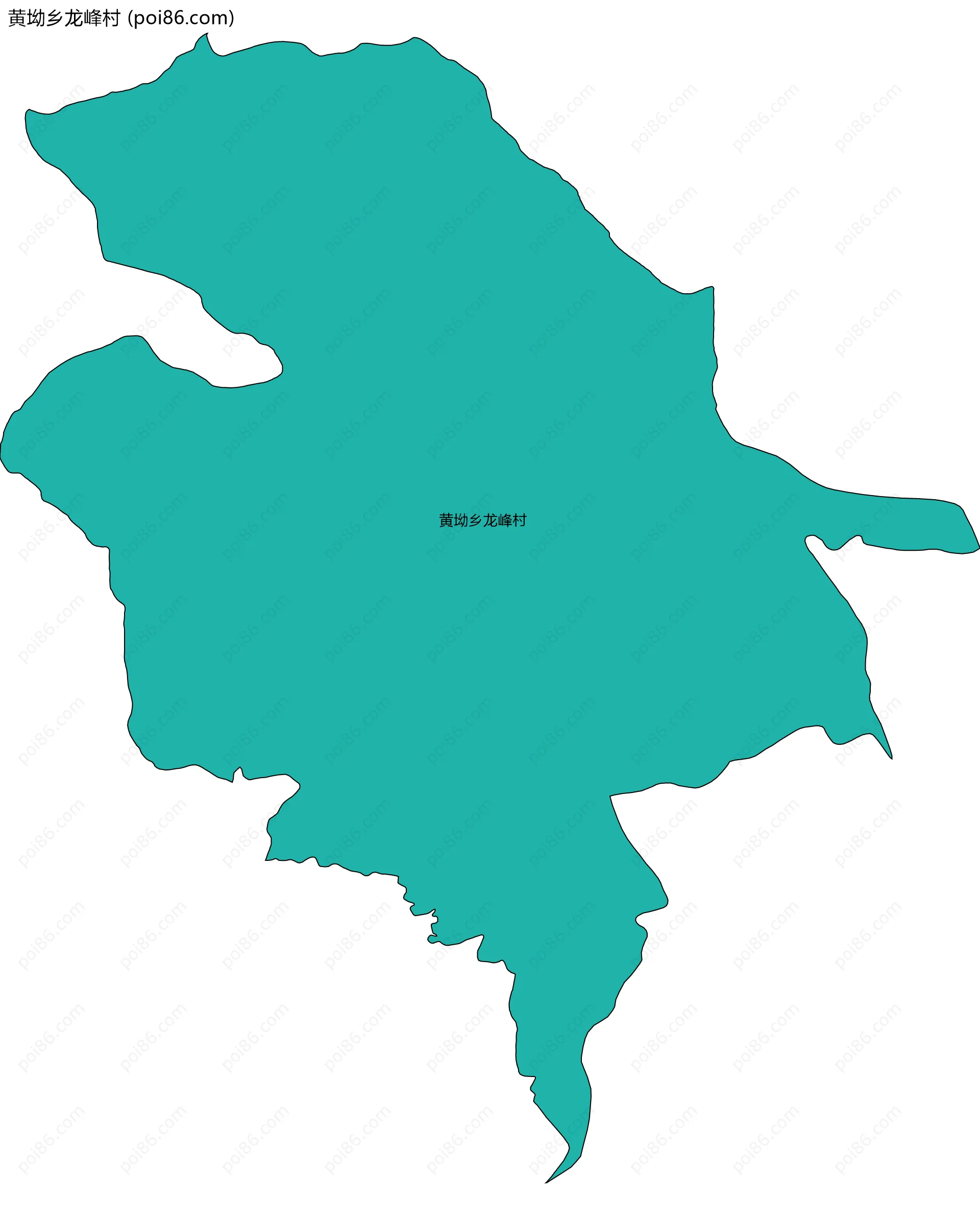 黄坳乡龙峰村边界地图