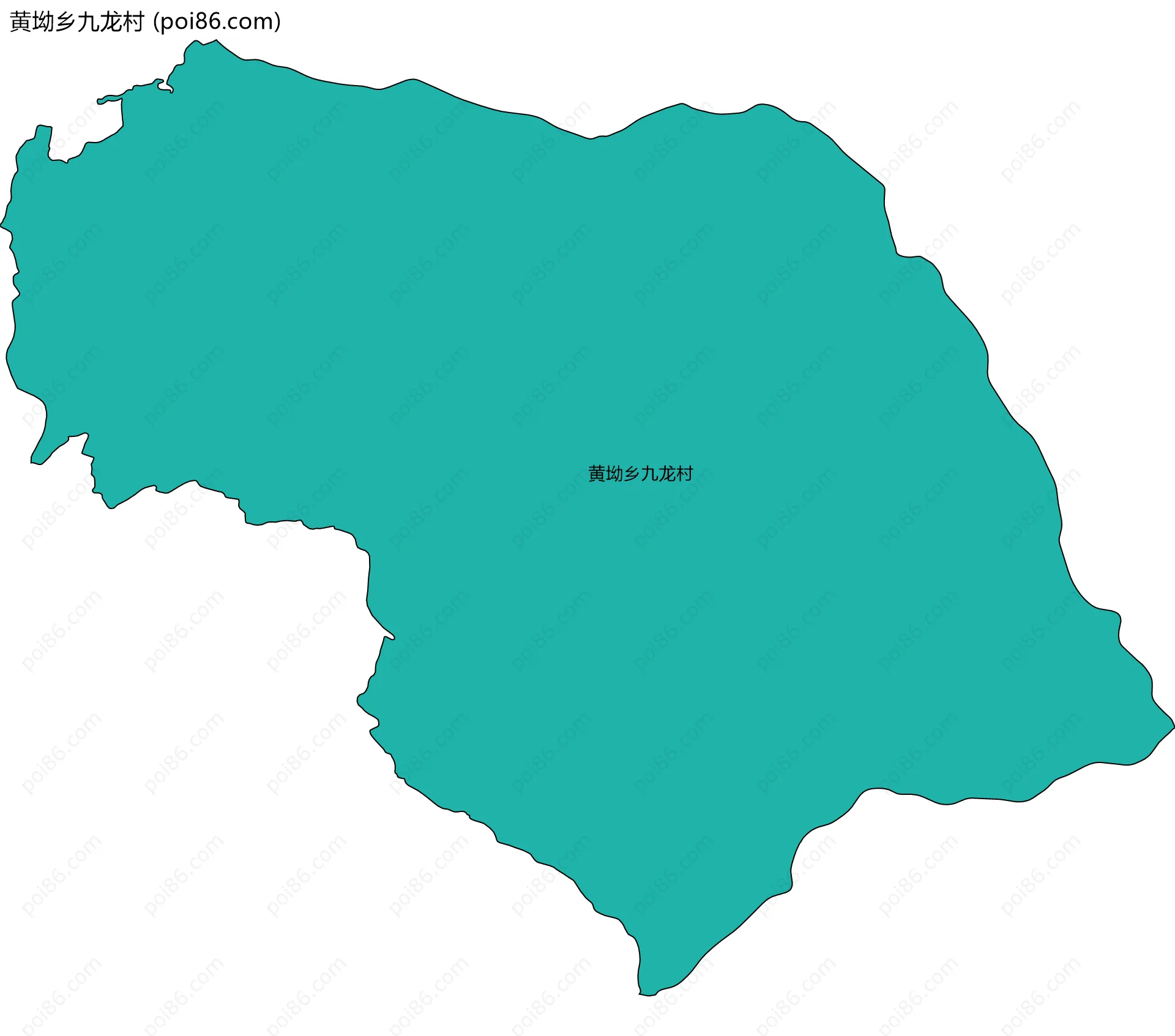 黄坳乡九龙村边界地图