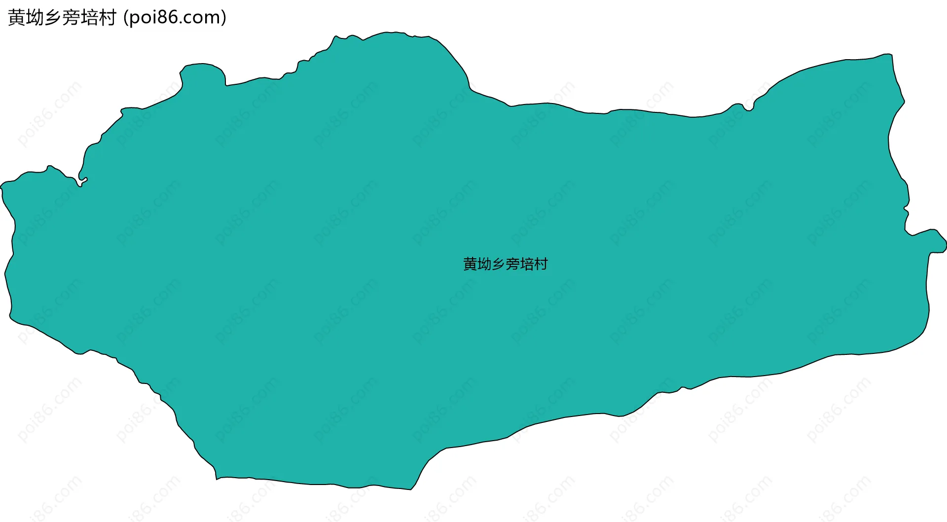 黄坳乡旁培村边界地图