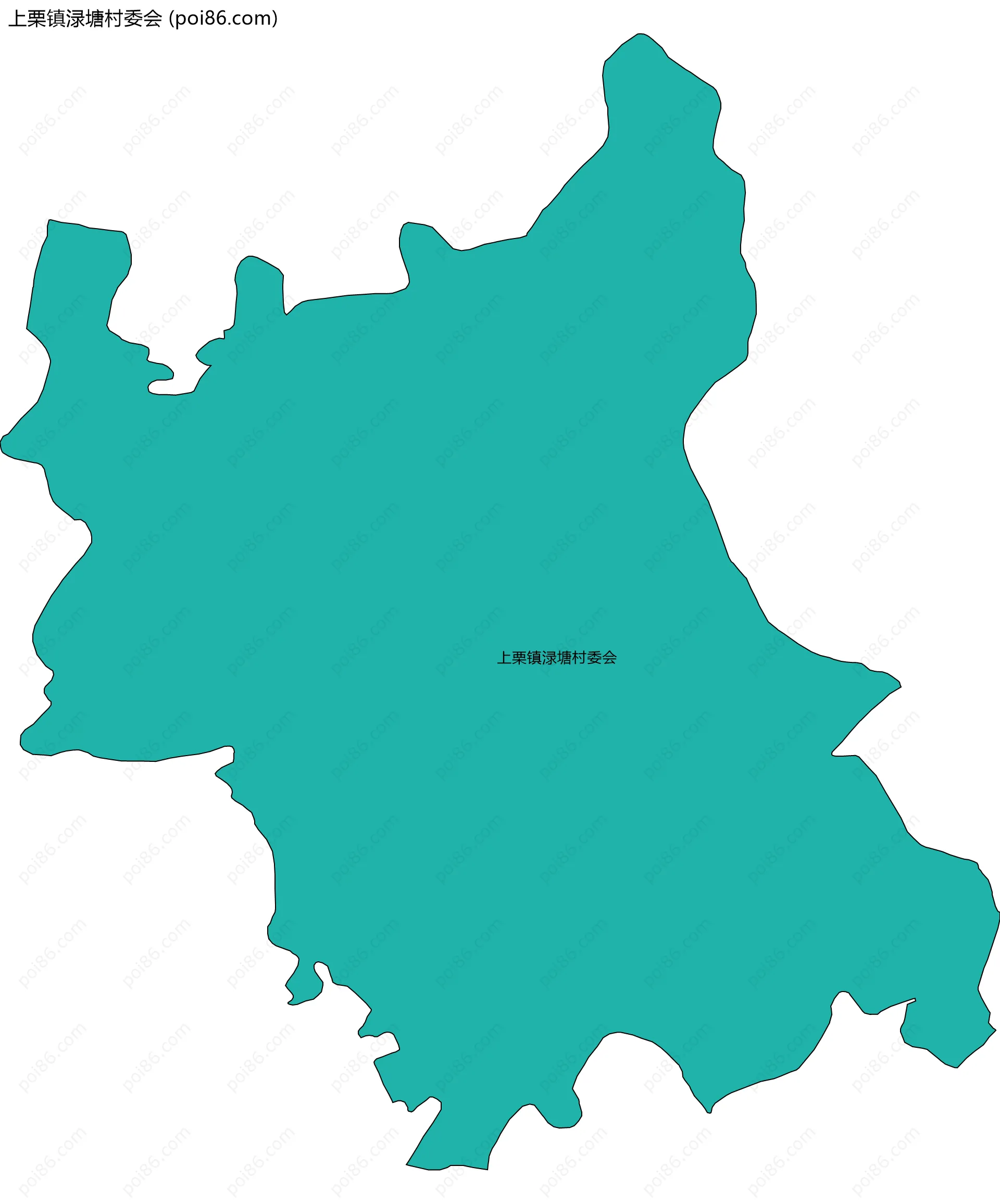 上栗镇渌塘村委会边界地图