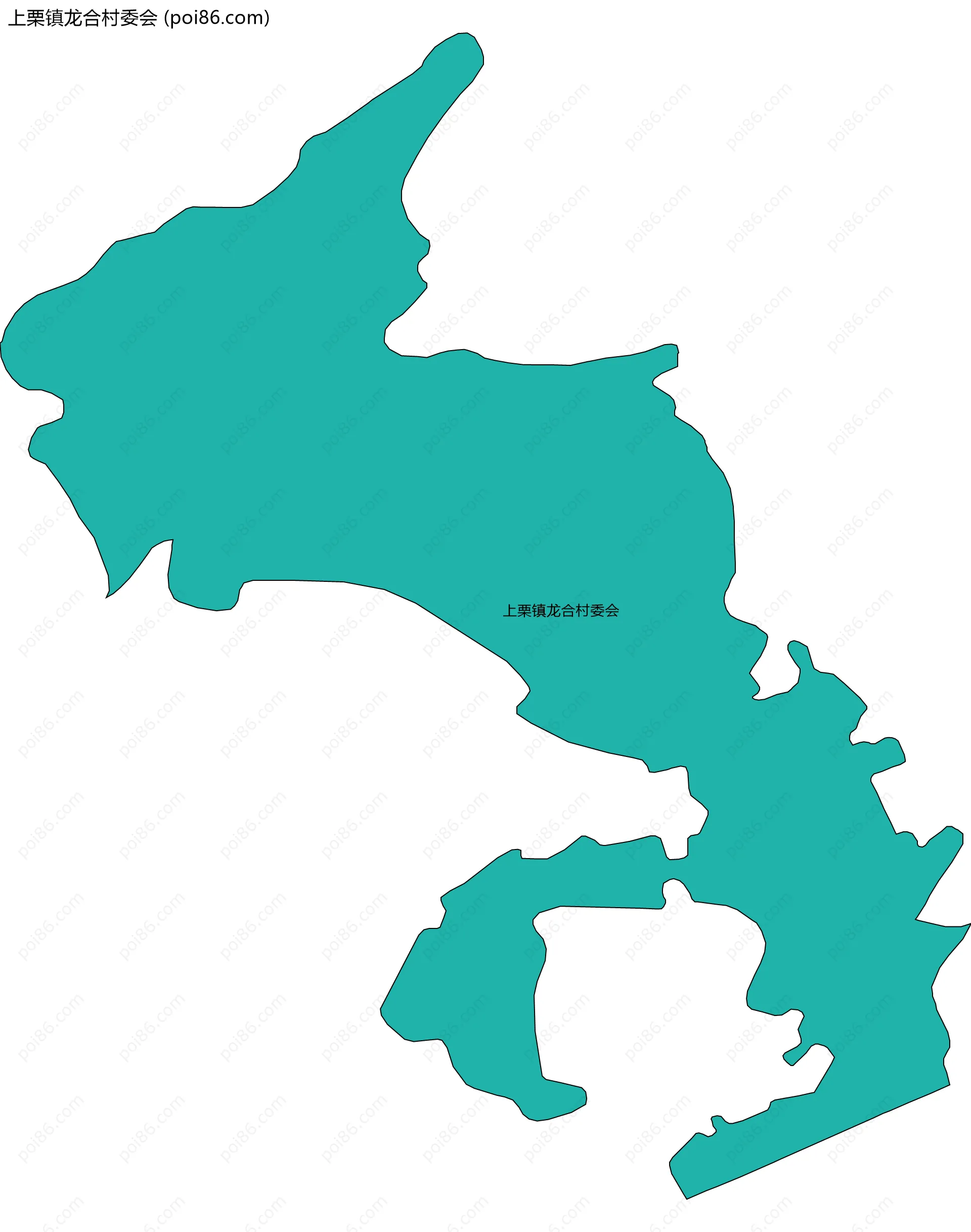 上栗镇龙合村委会边界地图